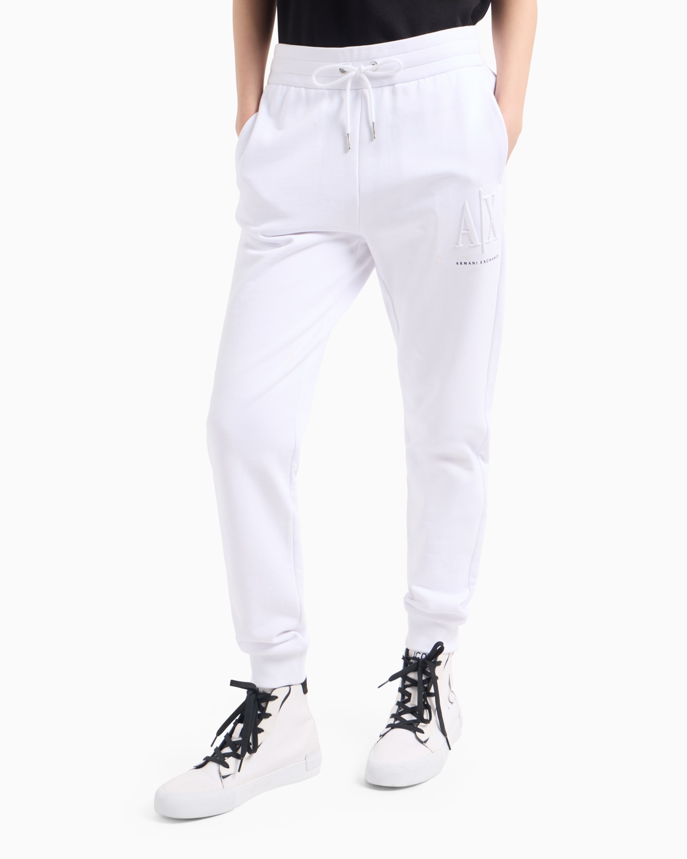 Jogger pants with embossed logo Slide 1