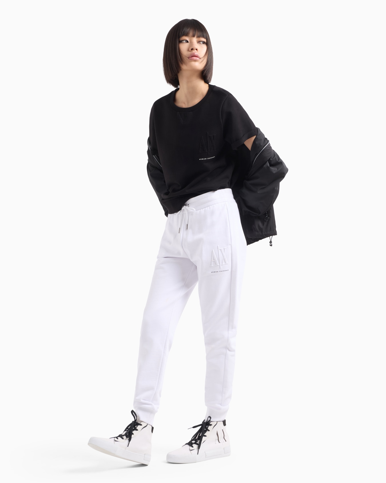 Jogger pants with embossed logo Slide 3