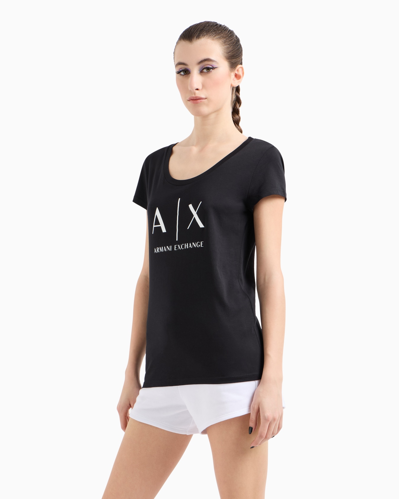 Pima Cotton Print Short Short T-Shirt Slide 3