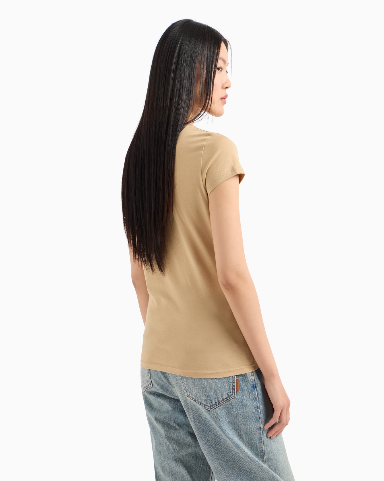 Pima Cotton Print Short Short T-Shirt Slide 2