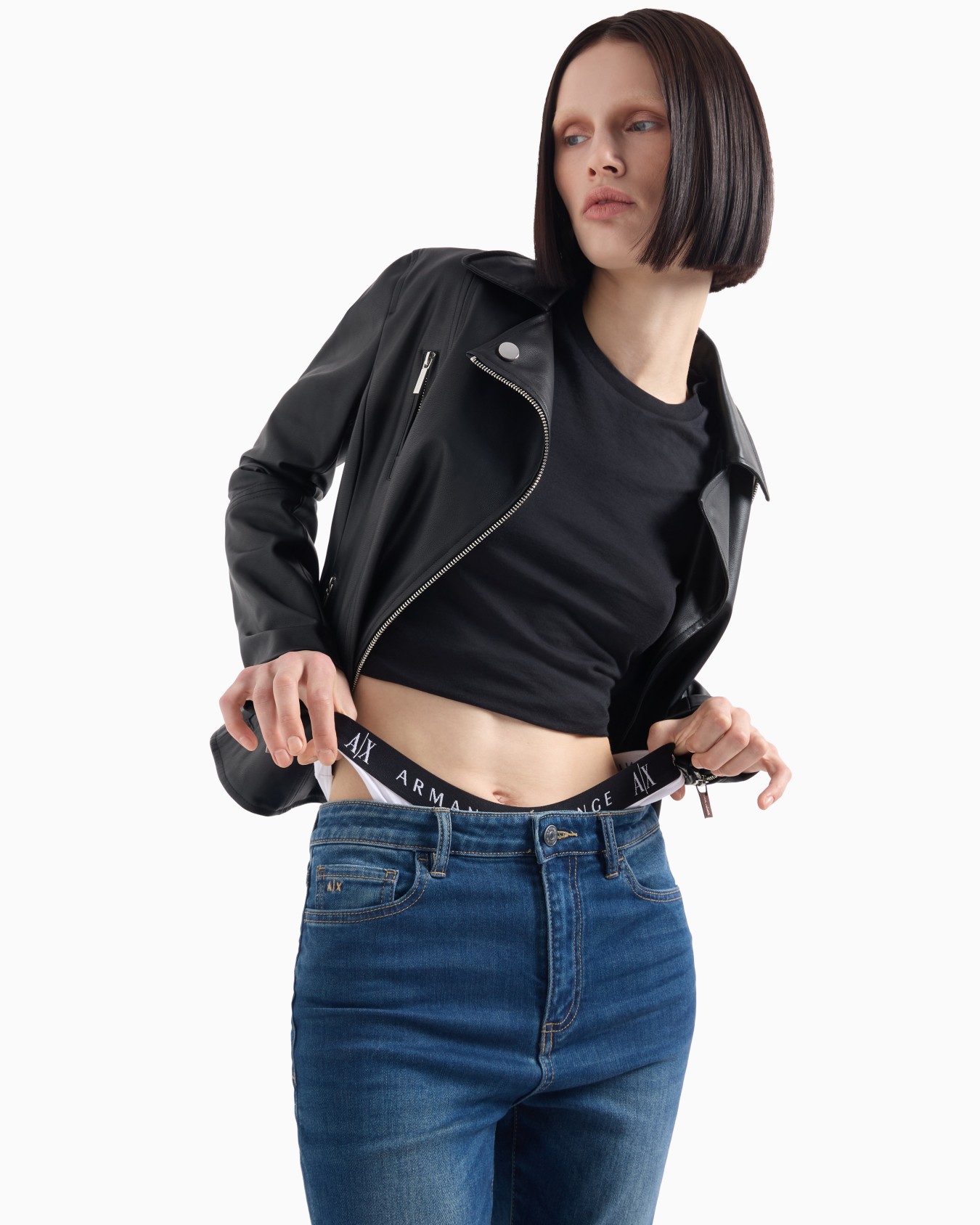 Slim fit T-shirt in pima cotton jersey Slide 5