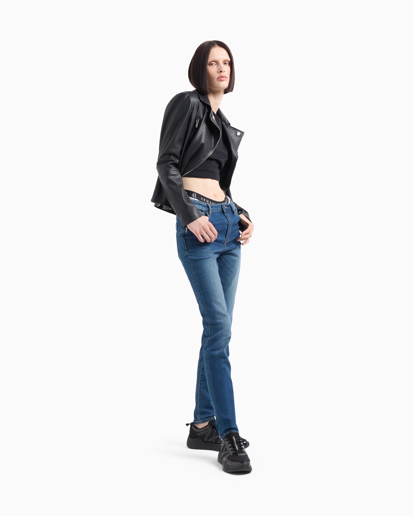 Slim fit T-shirt in pima cotton jersey Slide 1