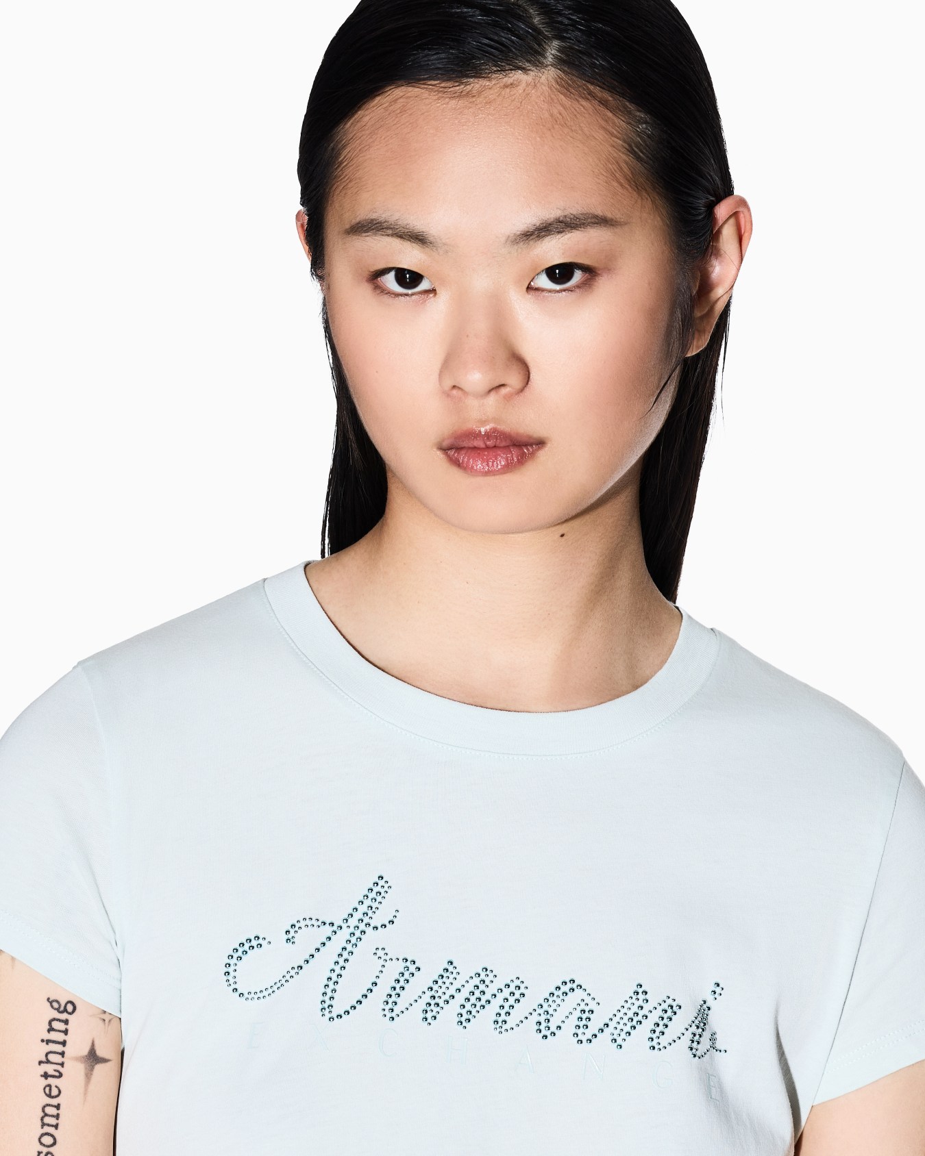 Slim fit T-shirt in stretch cotton jersey Slide 4