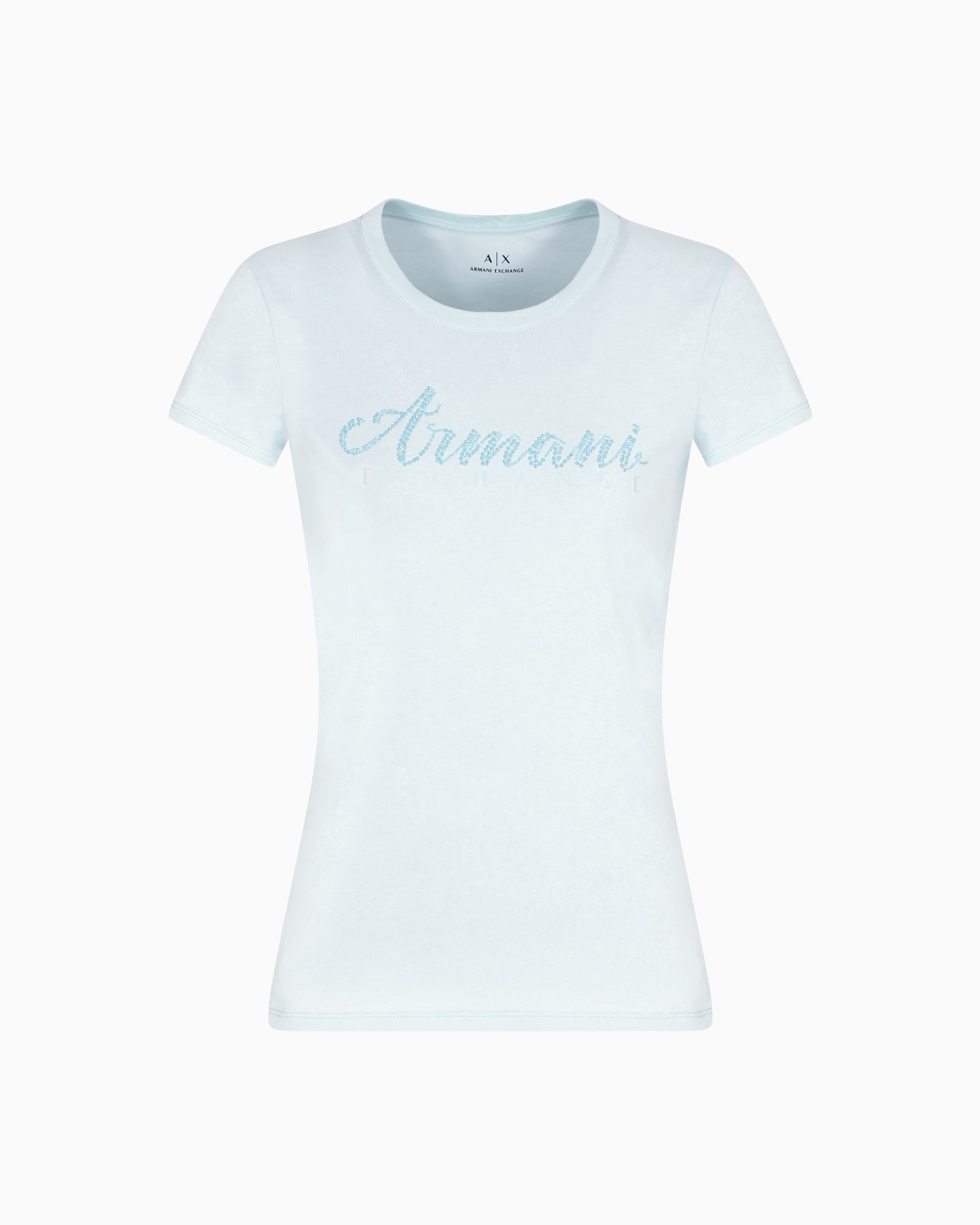 Slim fit T-shirt in stretch cotton jersey Slide 0