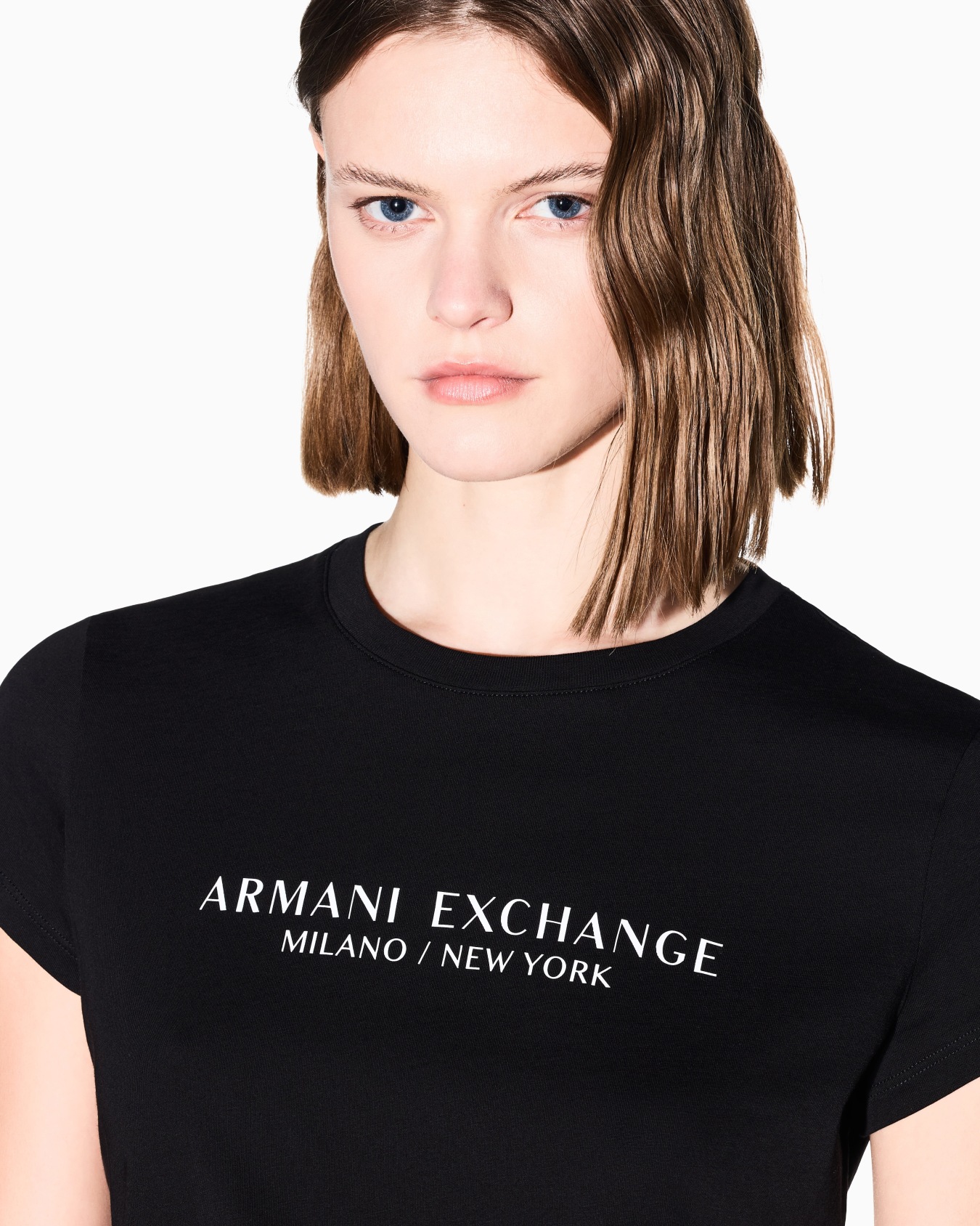 Slim fit T-shirt with Milan New York print Slide 5