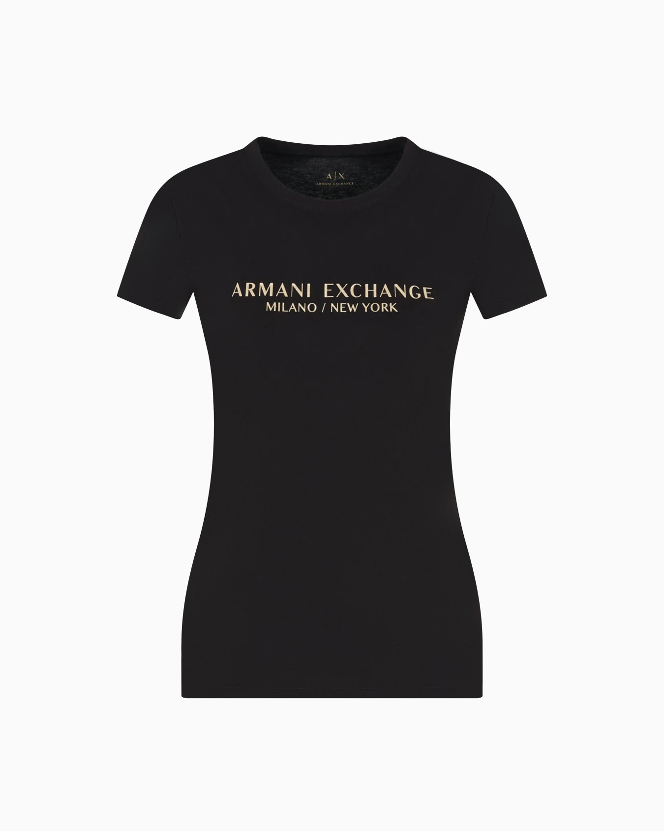 Slim fit T-shirt with Milan New York print Slide 0