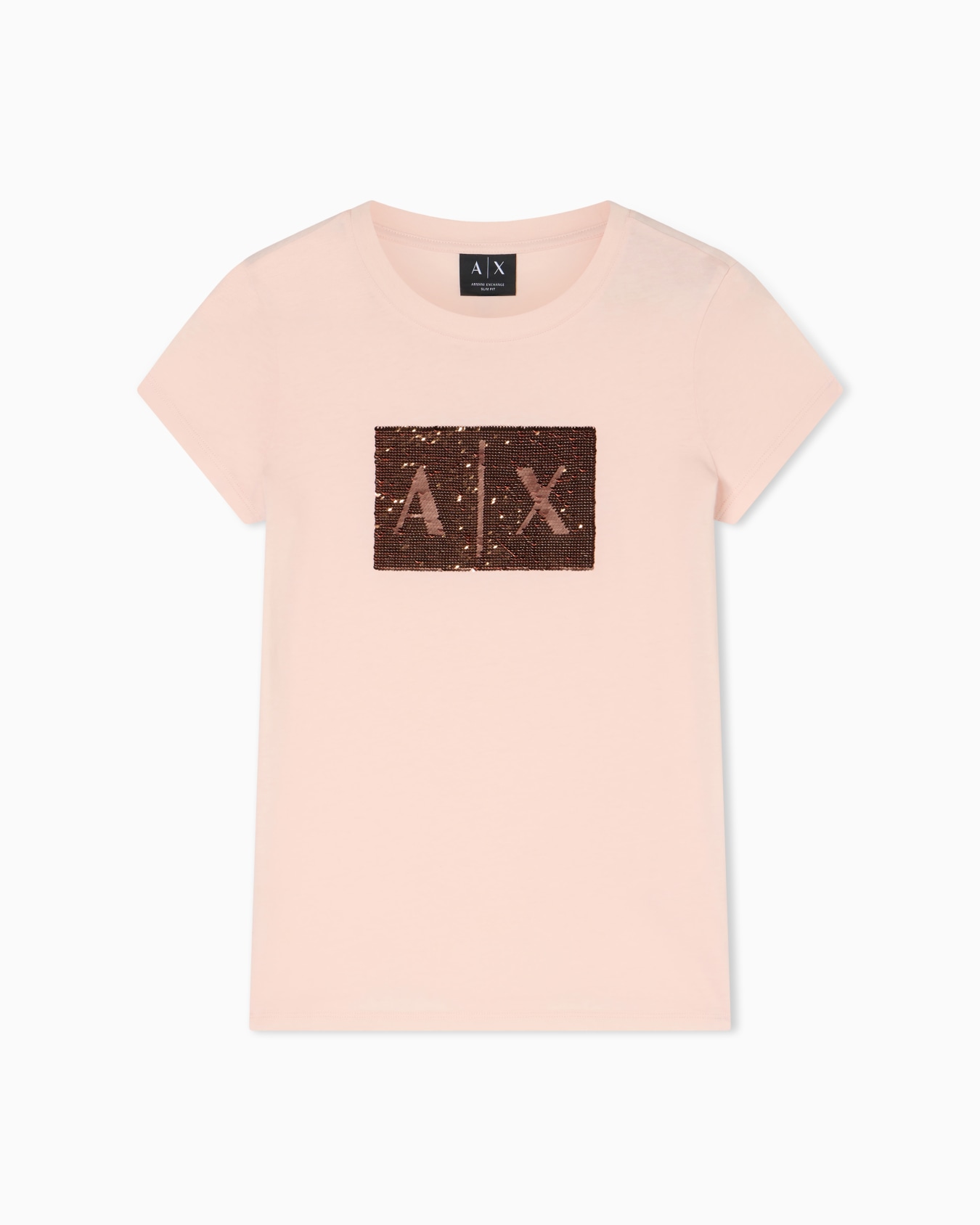 Slim fit T-shirt in stretch cotton jersey Slide 0