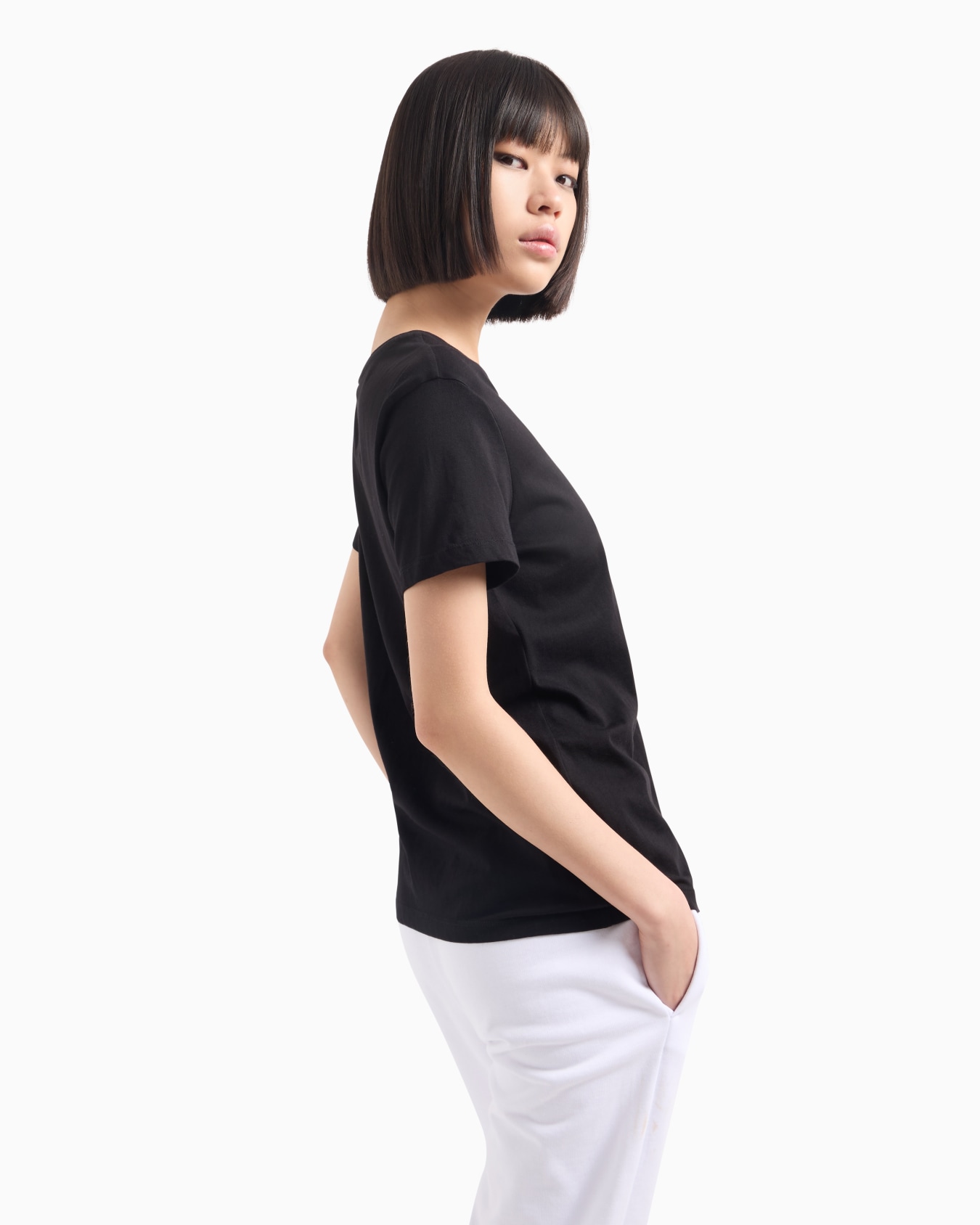 Camiseta de corte slim con logo pequeño de Icon Project Diapositiva 2