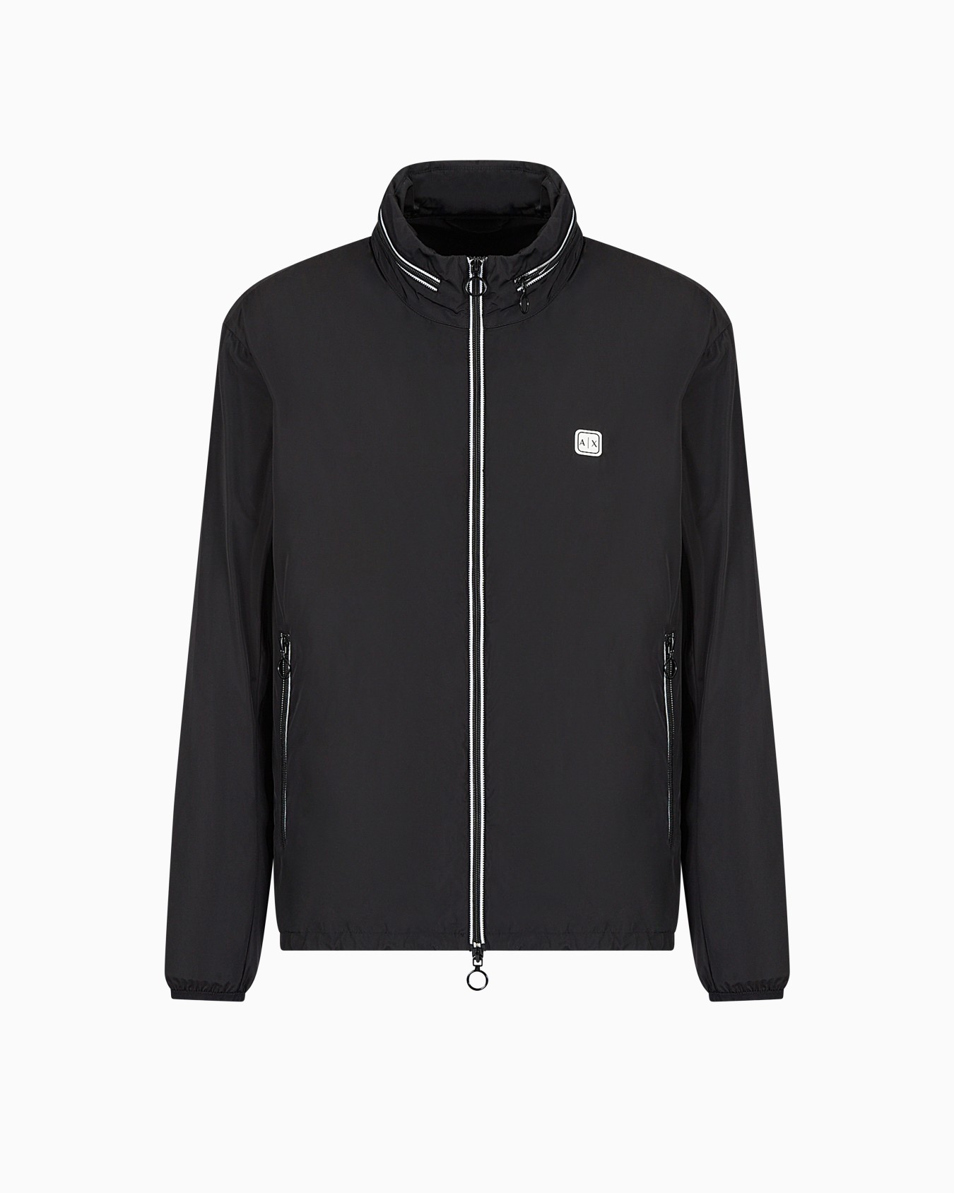 Jacket with contrasting nylon piping Slide 0