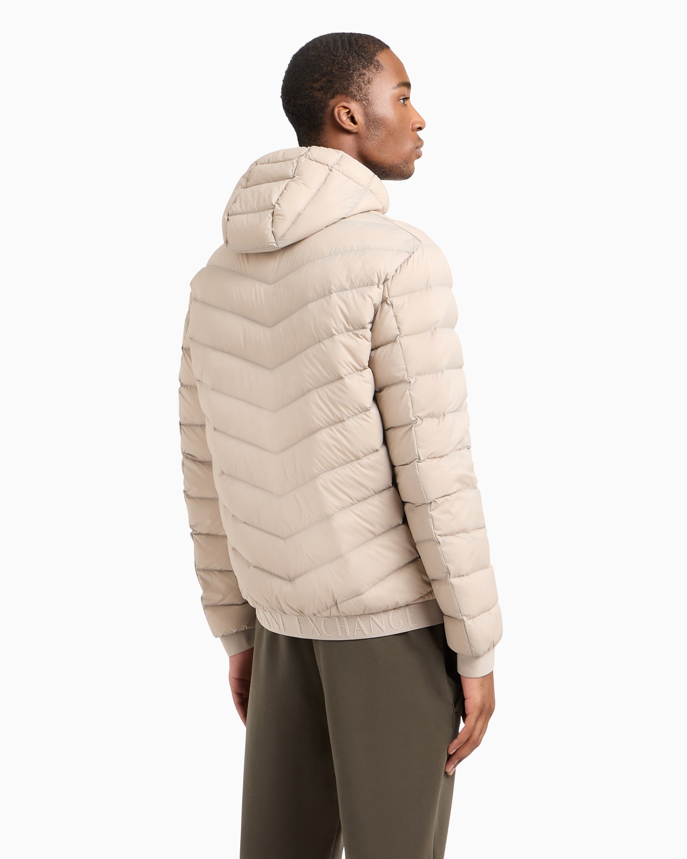 Full zip down jacket with hood Slide 2