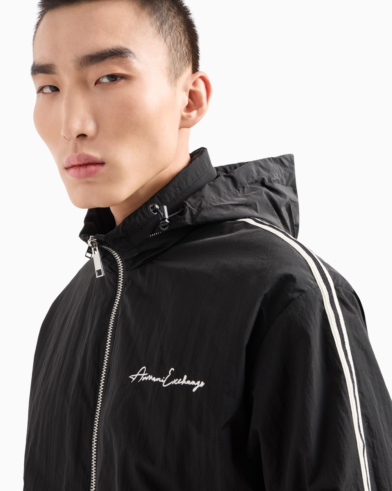 Full zip jacket with contrasting bands Slide 4