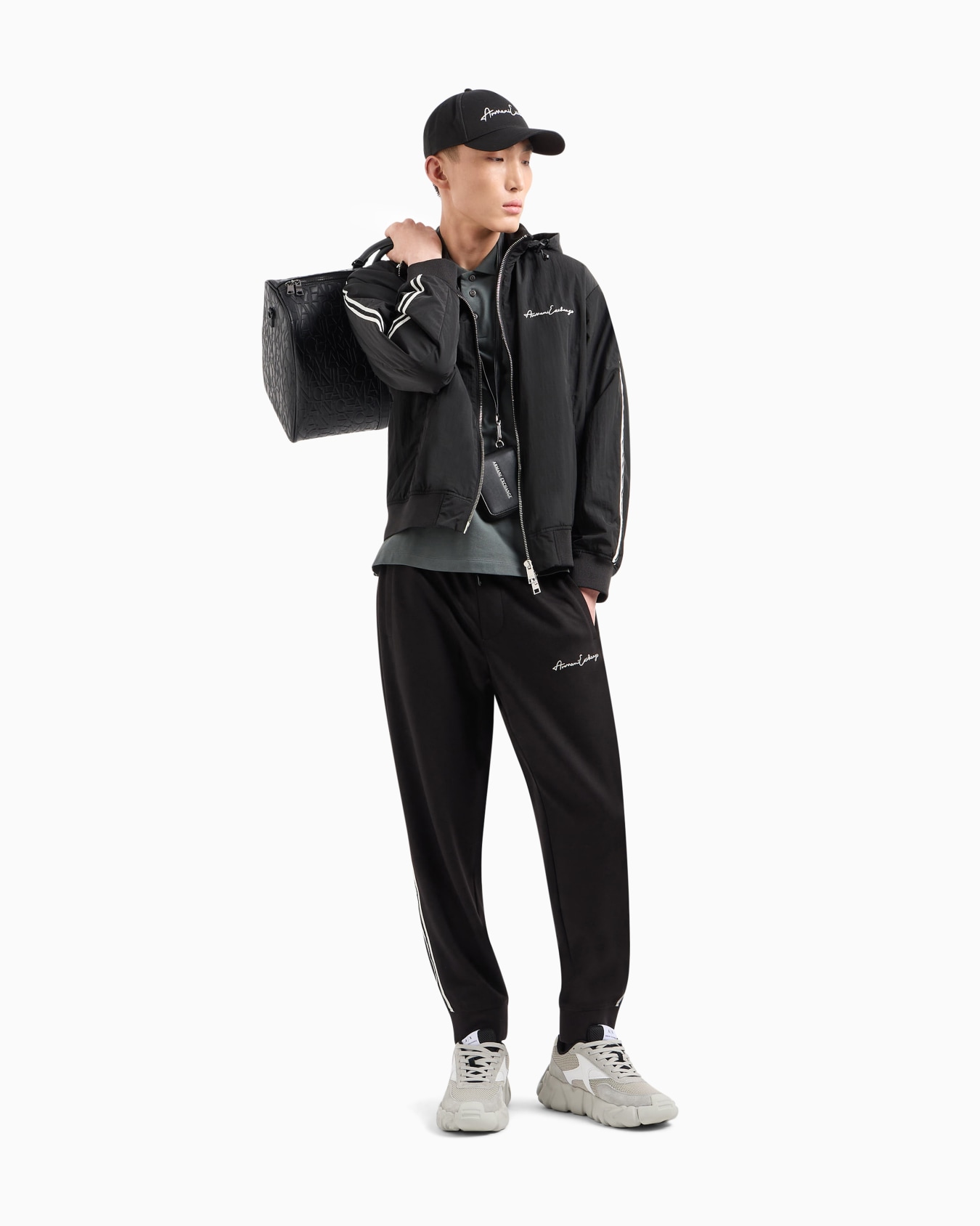 Full zip jacket with contrasting bands Slide 1