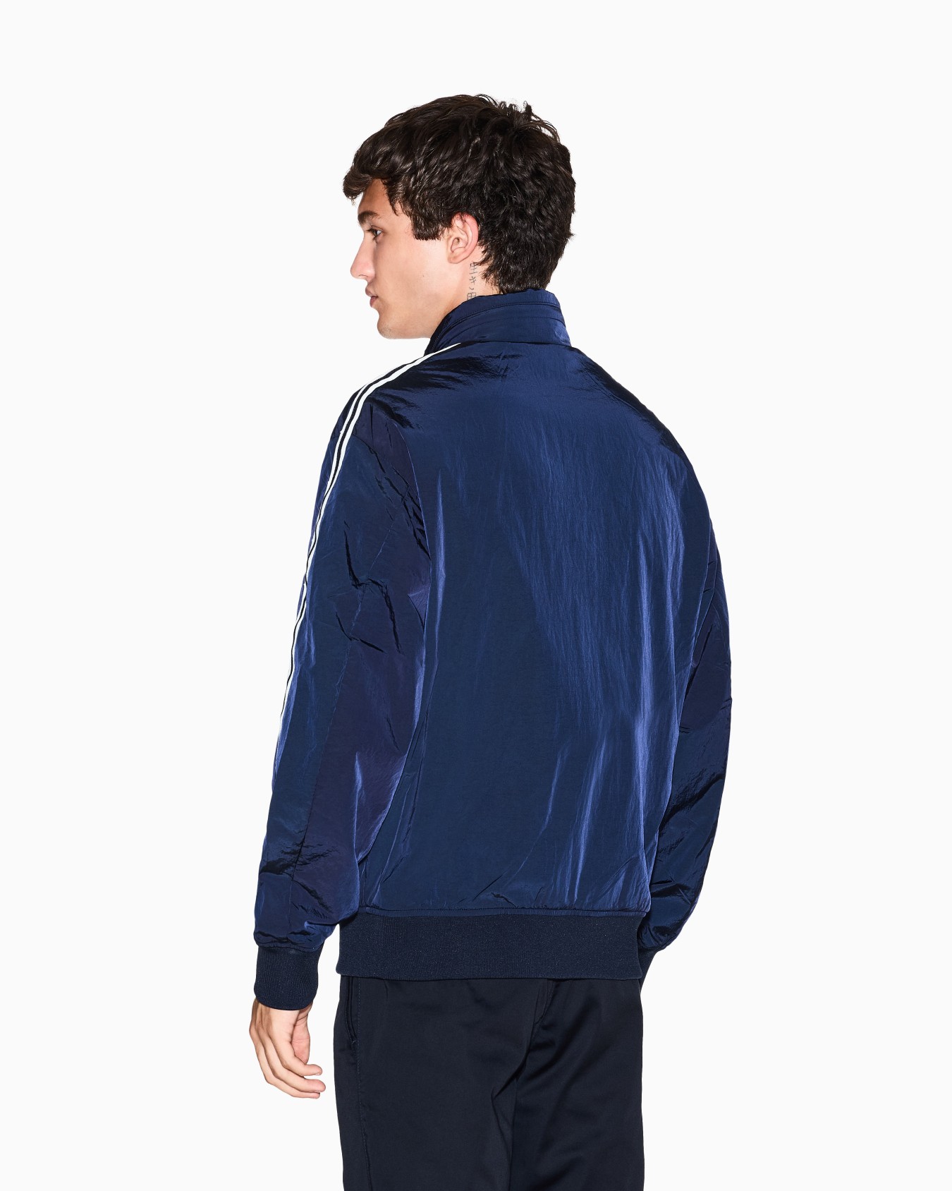 Chaqueta con cremallera completa y bandas en contraste Diapositiva 2