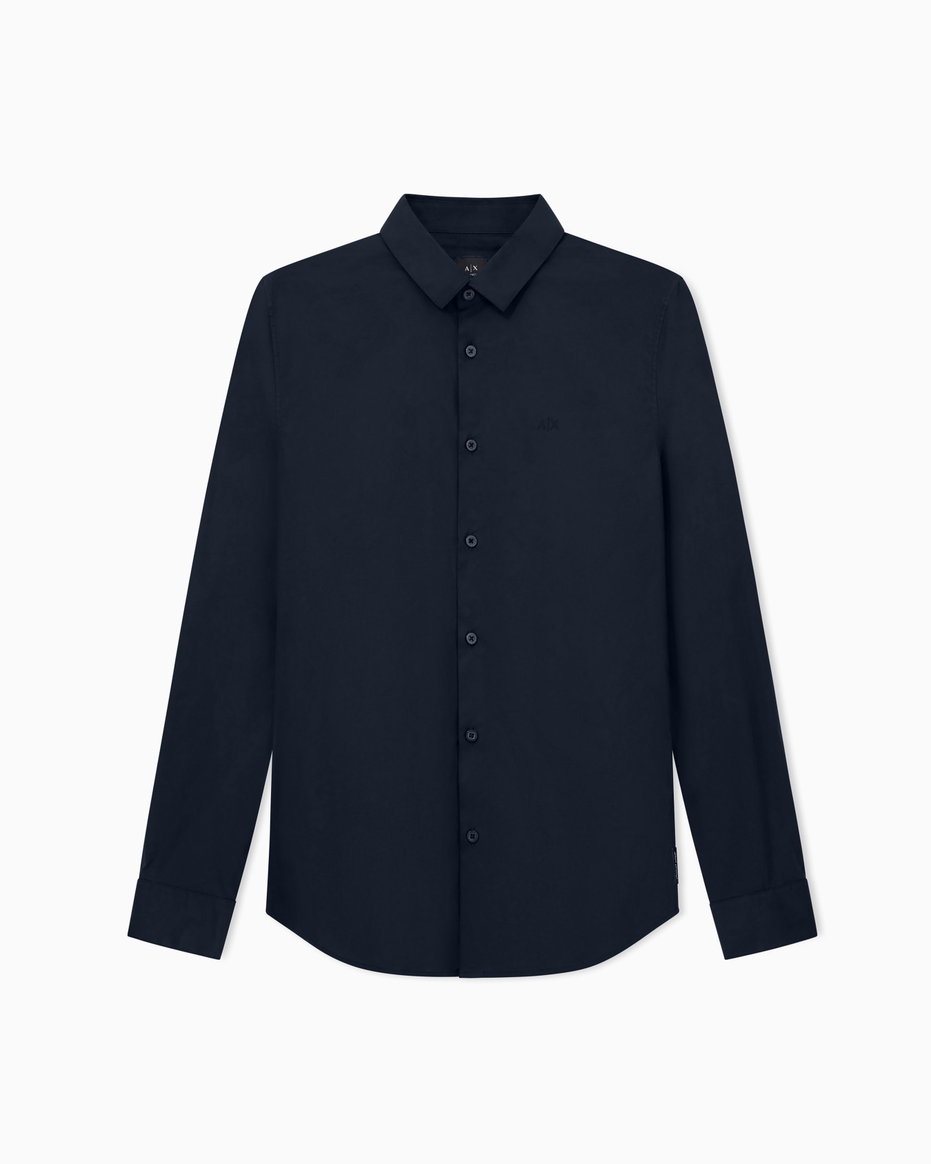 Classic Slim Fit Stretch Poplin Shirt Slide 0