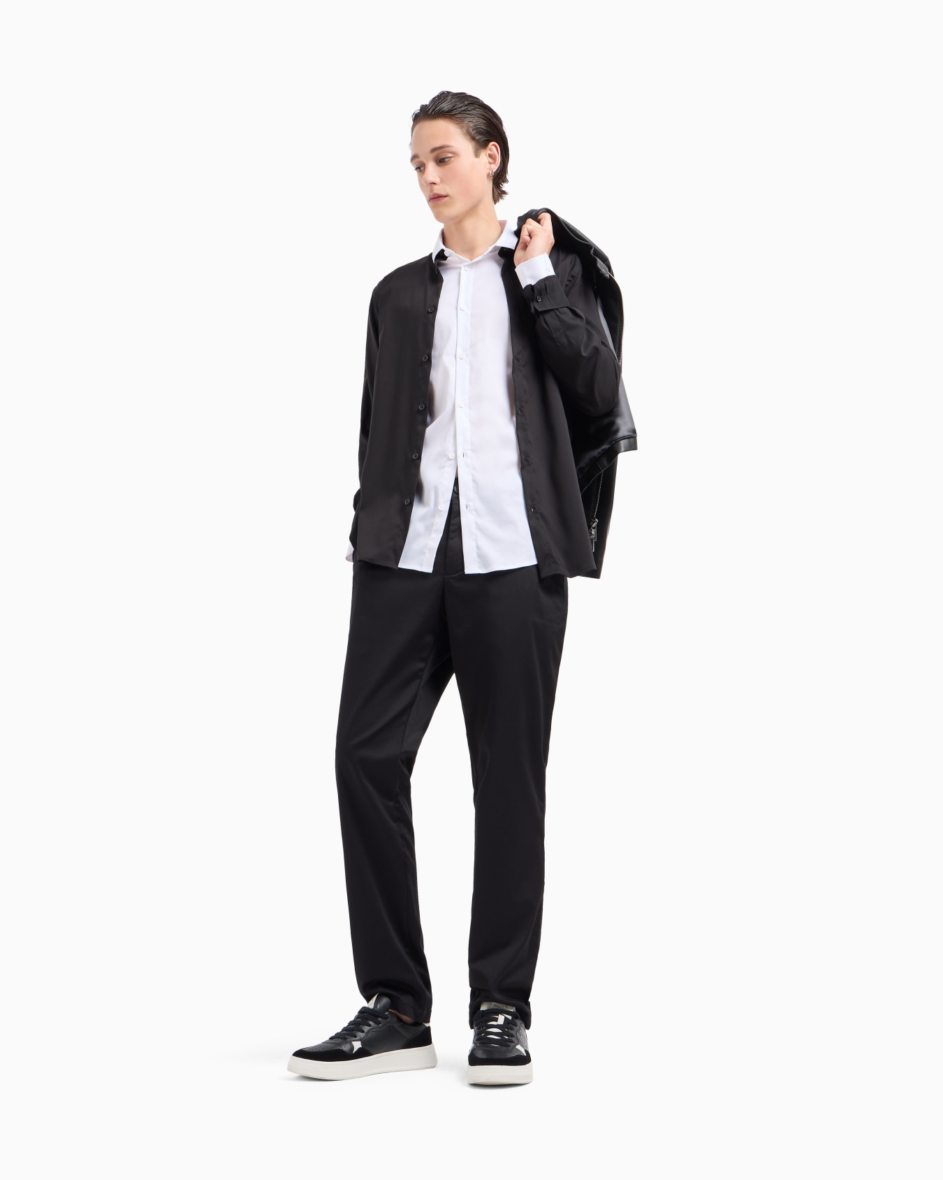 Regular fit shirt in ultra stretch fabric