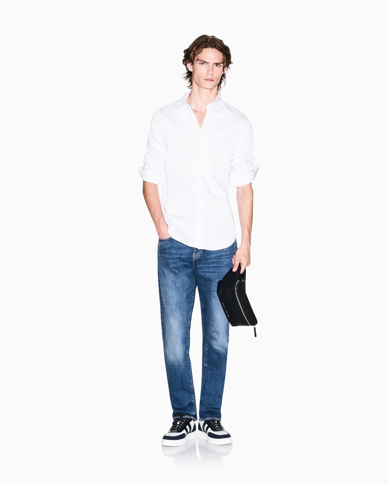 Slim fit cotton shirt Slide 2