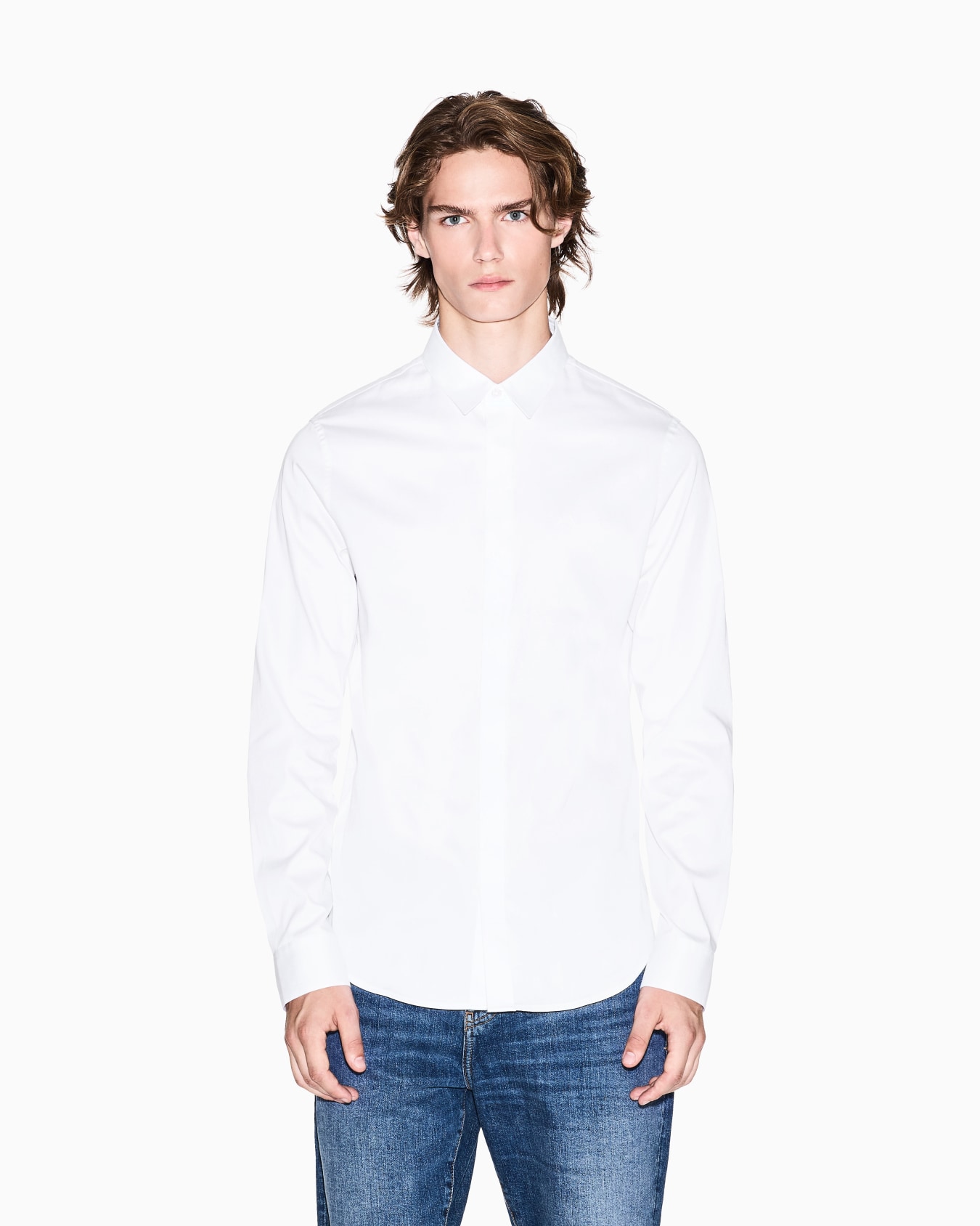 Slim fit cotton shirt Slide 4