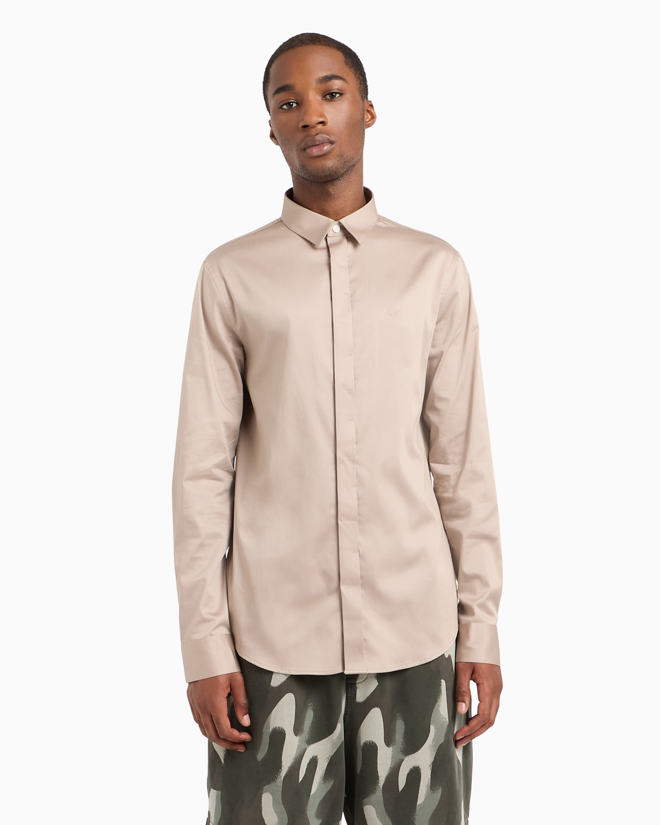 Regular fit cotton shirt Slide 1