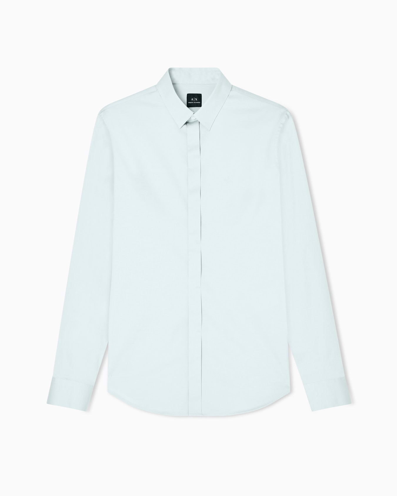 Slim fit cotton shirt Diapositiva 0