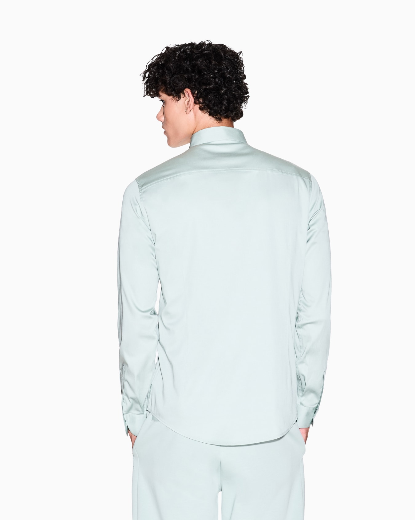 Slim fit cotton shirt Diapositiva 2