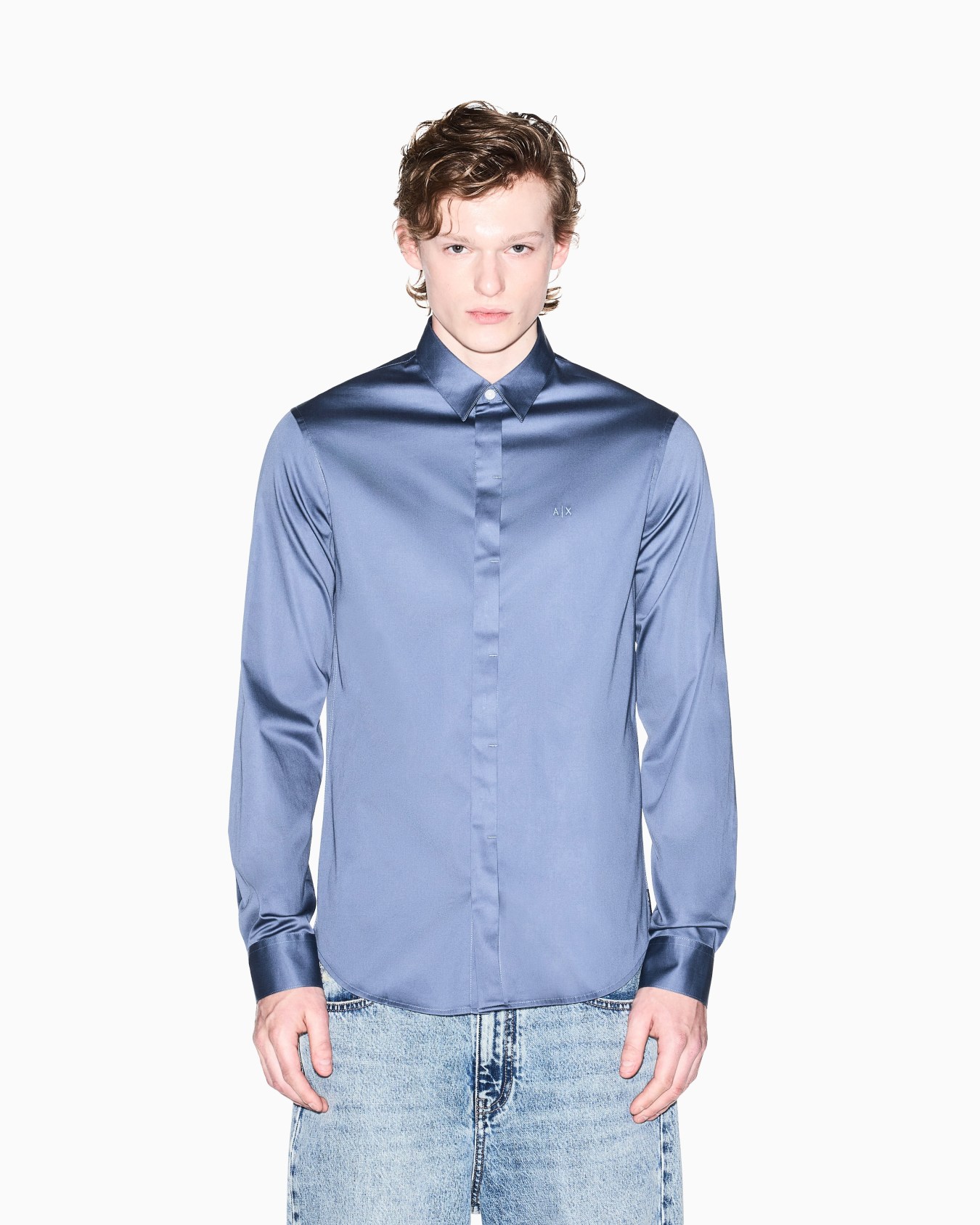 Slim fit cotton shirt Slide 2