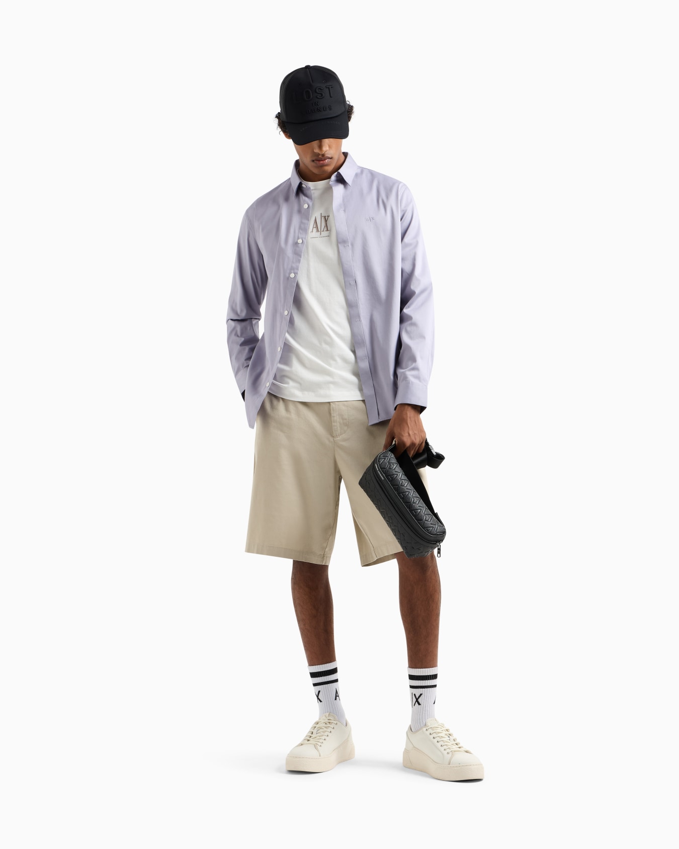 Slim fit cotton shirt Diapositiva 1