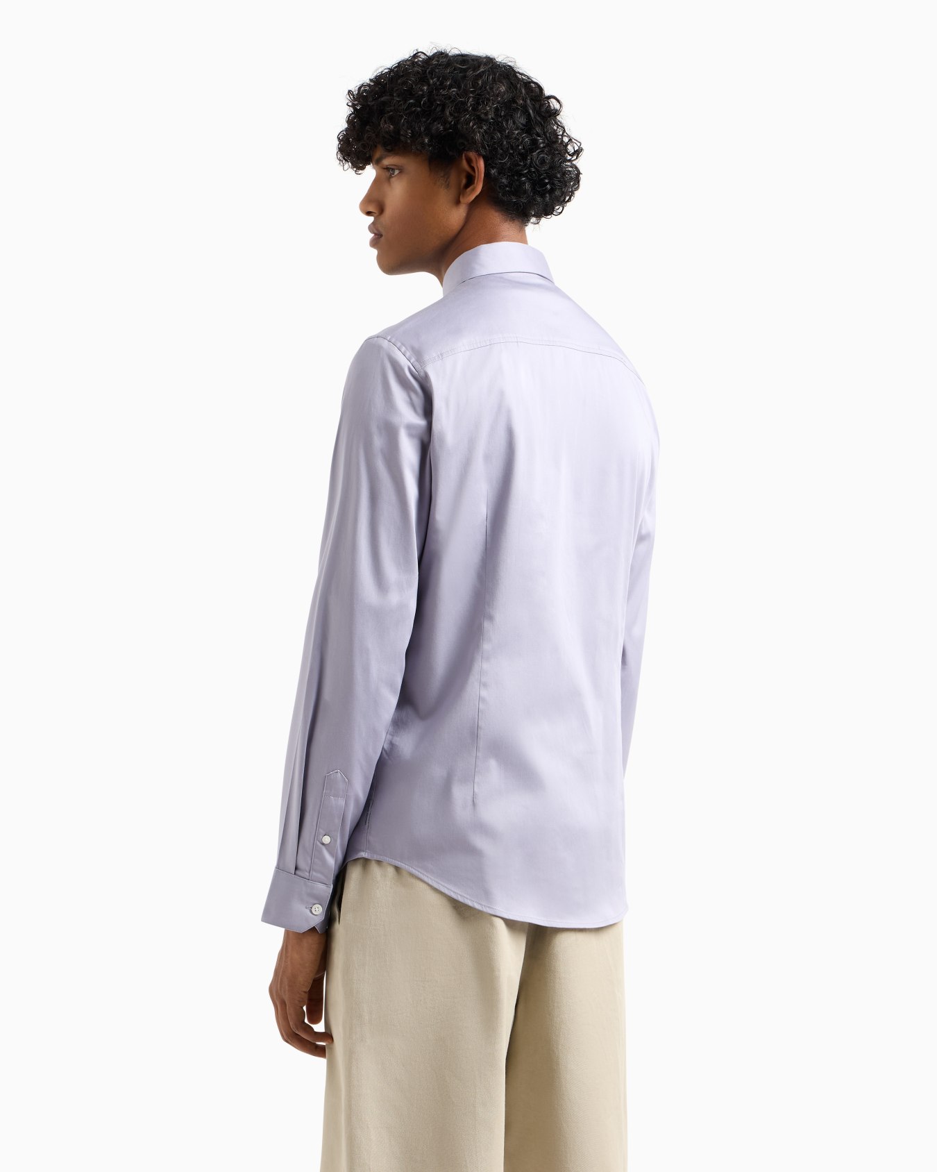 Slim fit cotton shirt Diapositiva 2