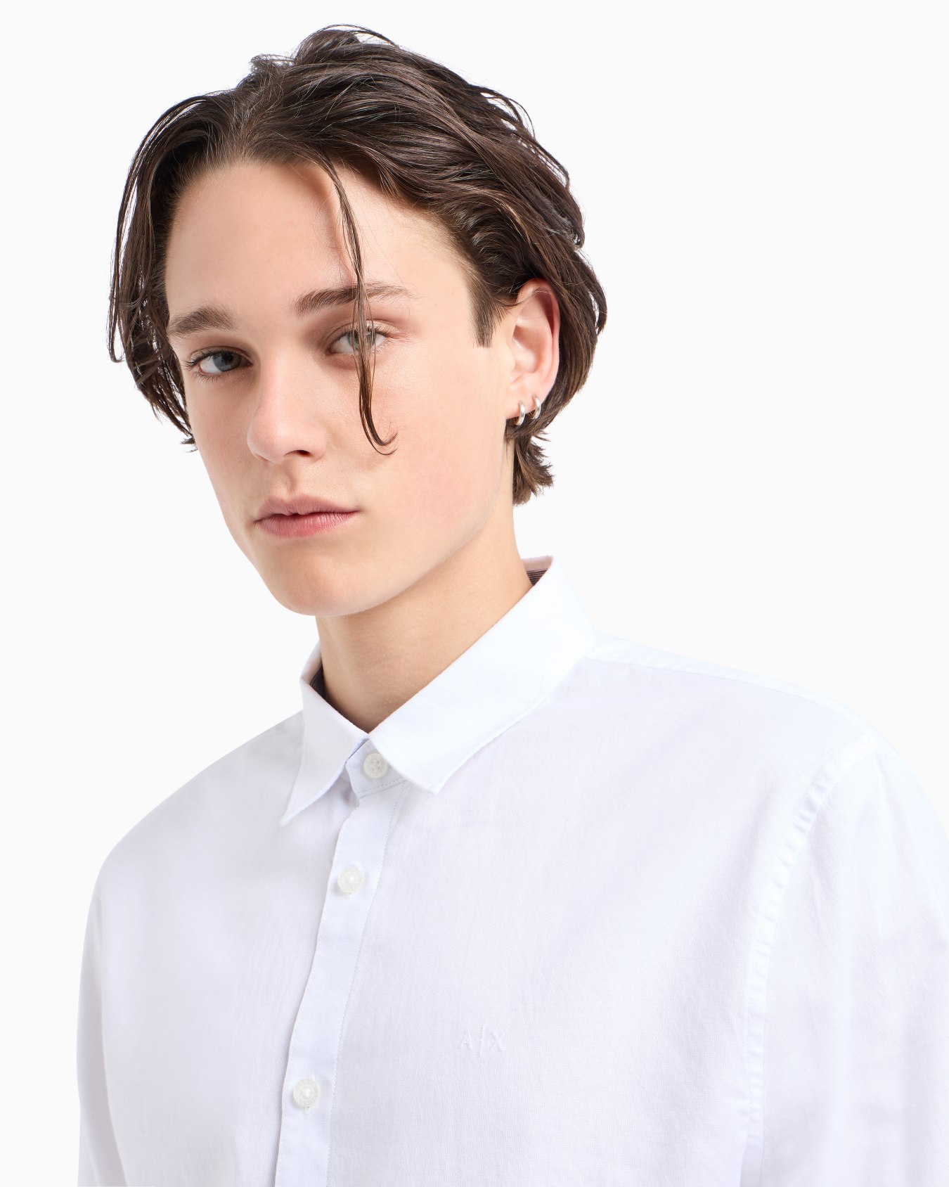 Chemise Slim Fit en piqué de coton Diapositive 4