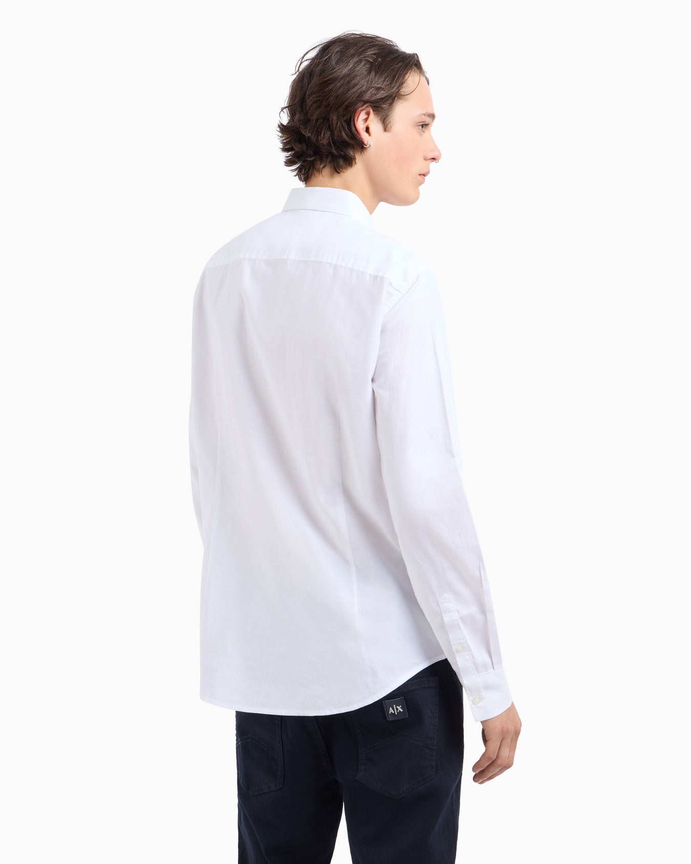 Chemise Slim Fit en piqué de coton Diapositive 2