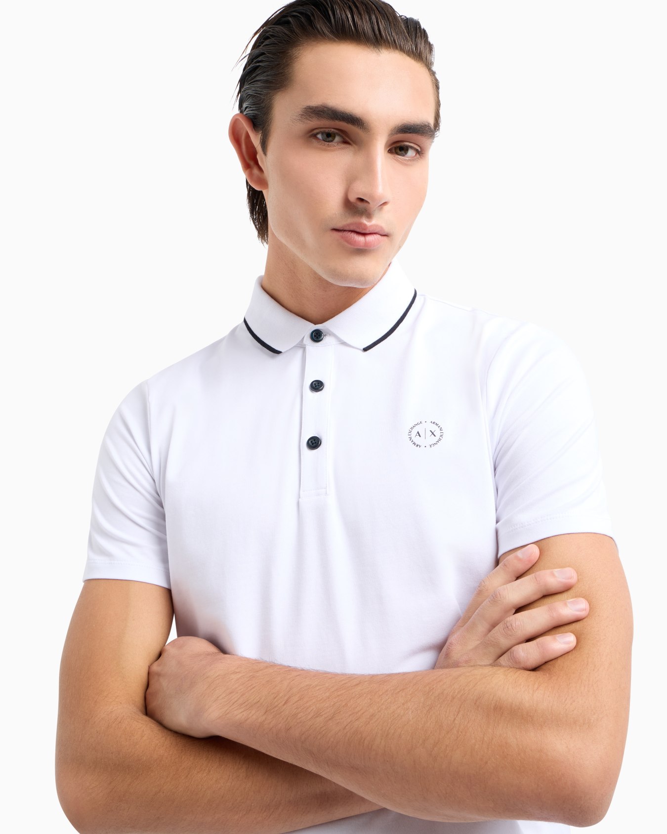 Piquet polo shirt with logo Slide 4