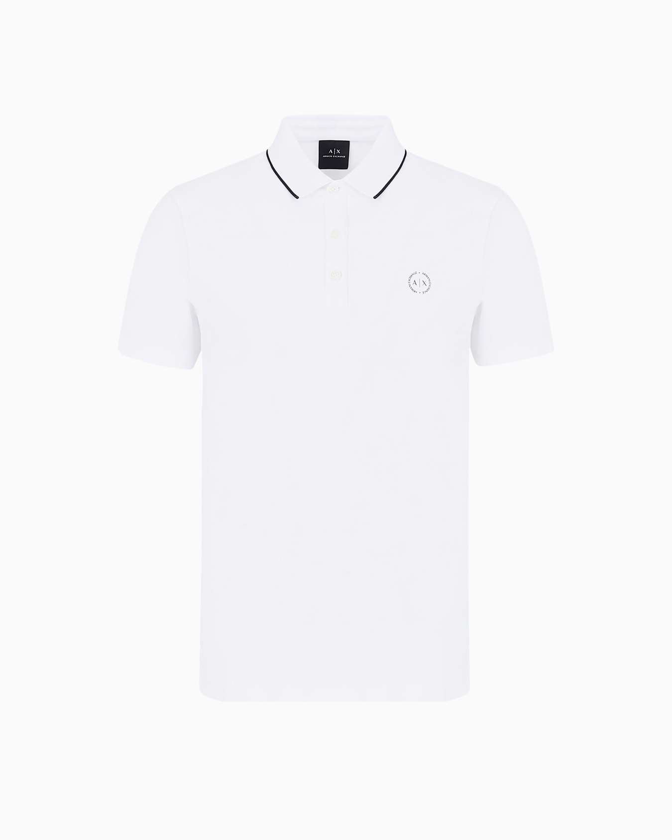 Piquet polo shirt with logo Slide 0
