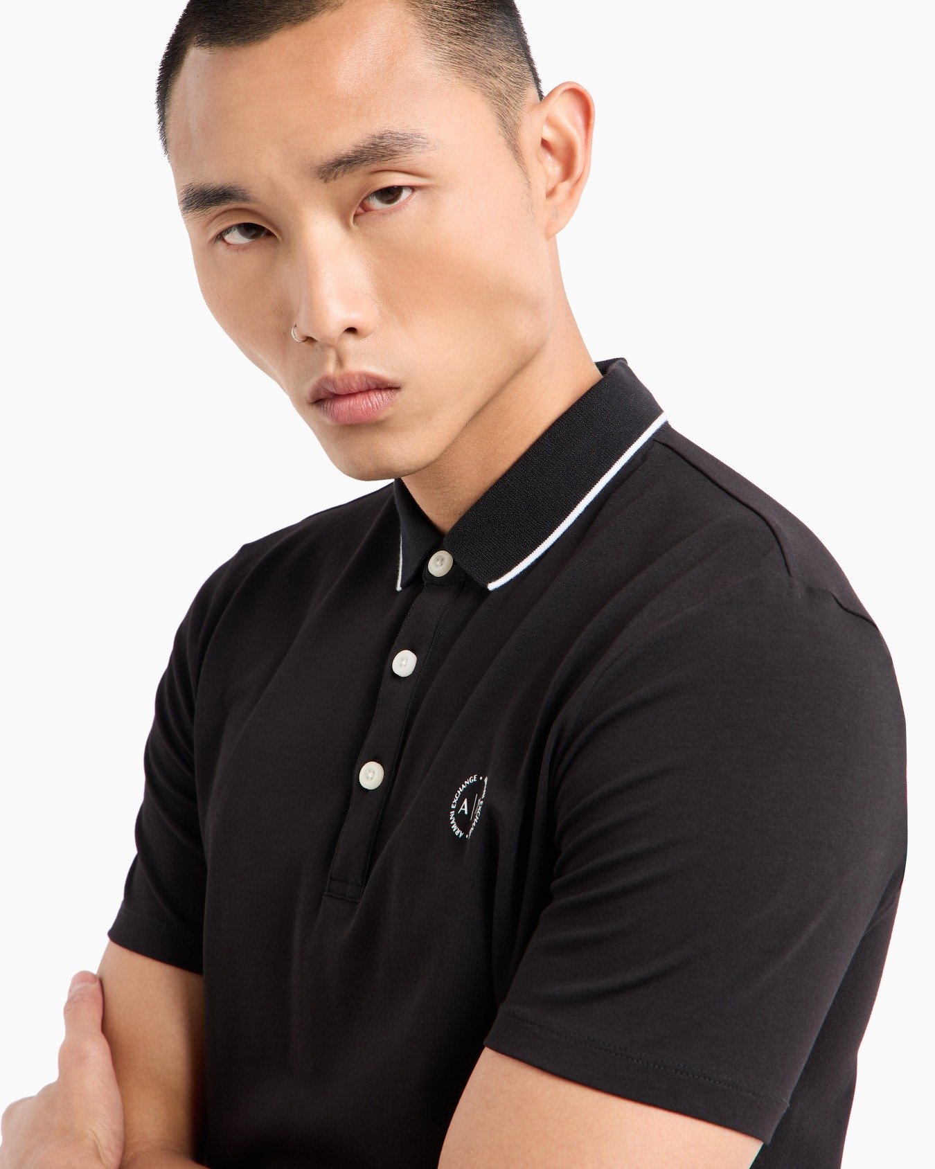 Piquet polo shirt with logo Slide 4