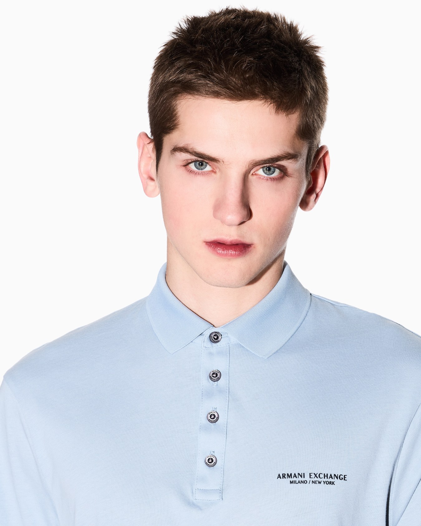 Polo shirt in Milan/New York jersey Slide 4