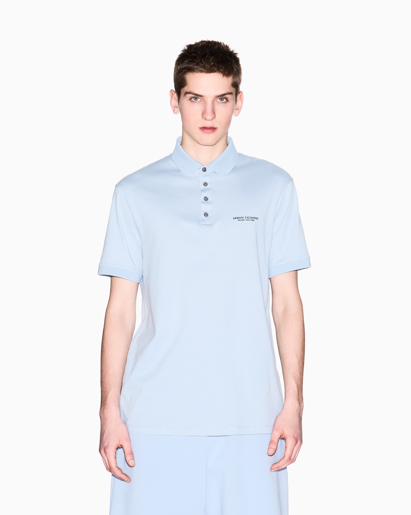 Polo shirt in Milan/New York jersey Slide 3