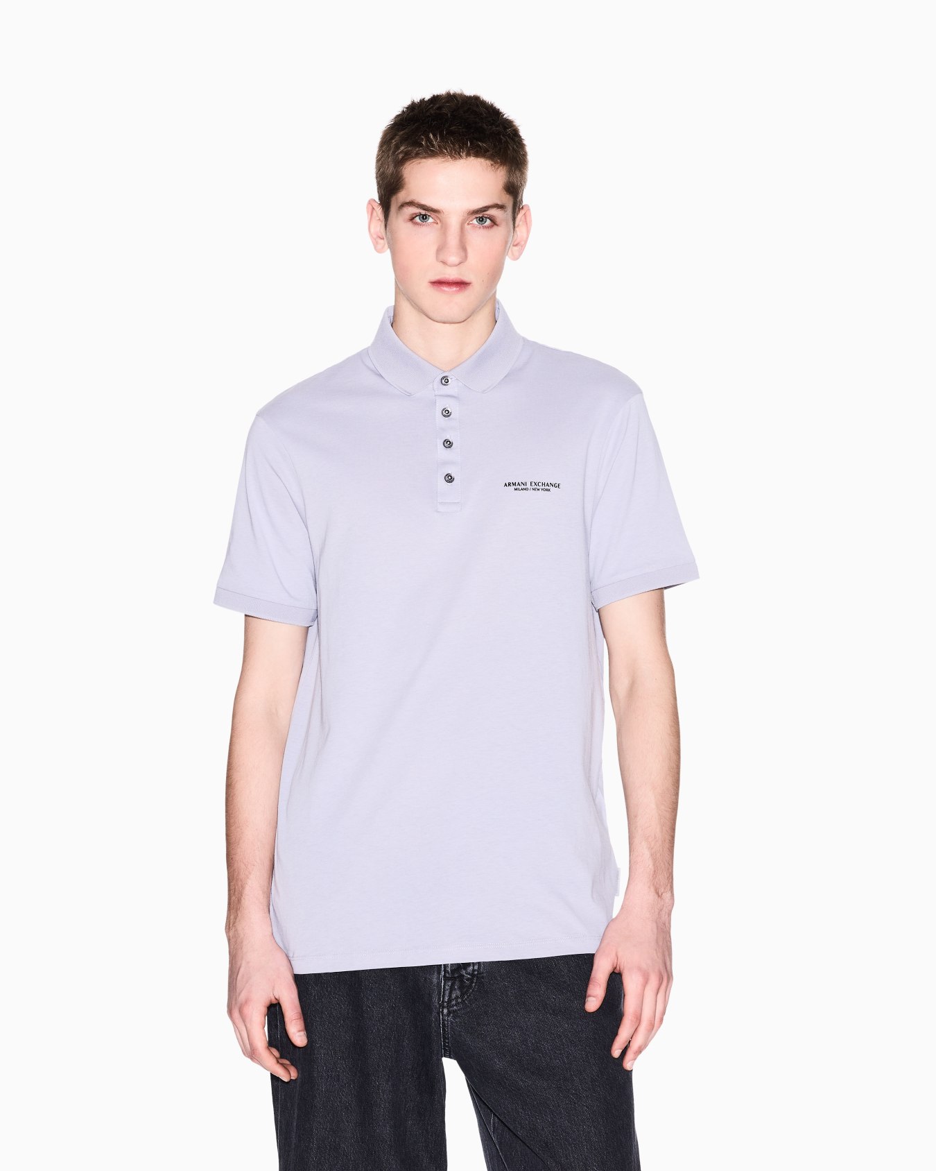 Polo shirt in Milan/New York jersey Slide 3