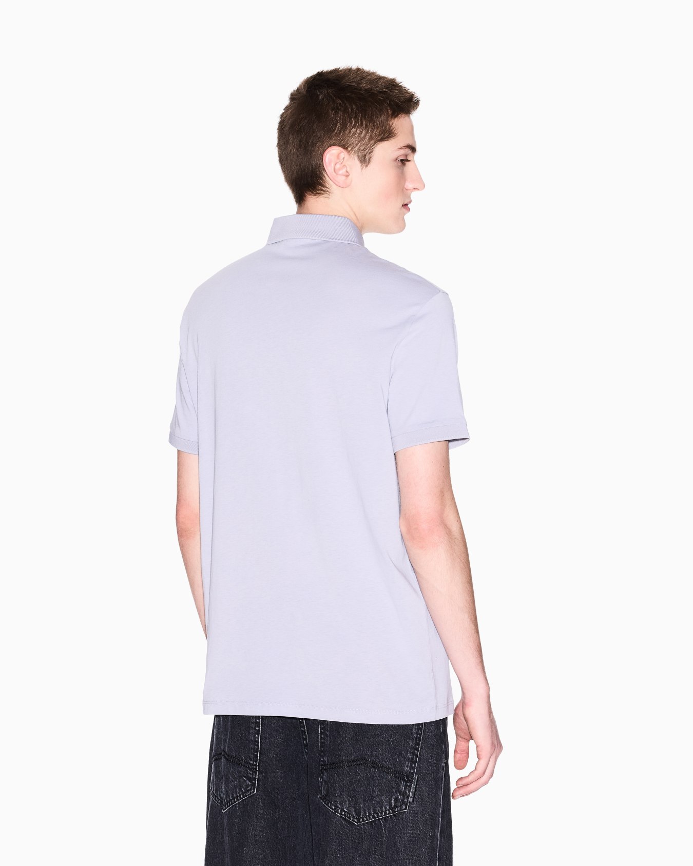 Polo shirt in Milan/New York jersey Slide 2