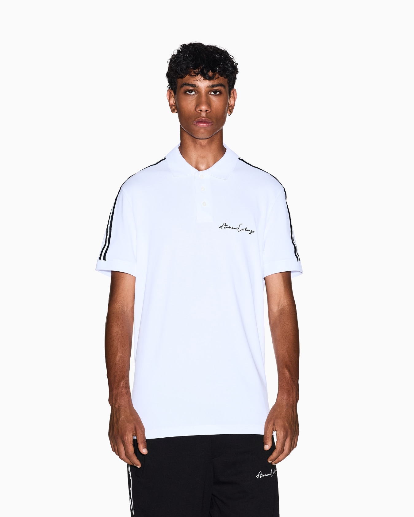 Regular fit polo shirt with Signature Logo Slide 3