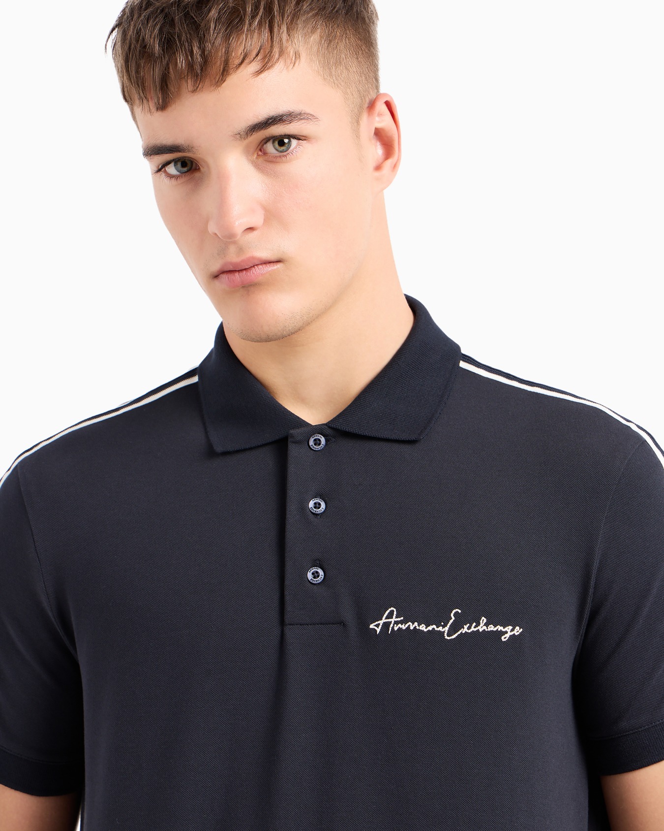 Regular fit polo shirt with Signature Logo Slide 5