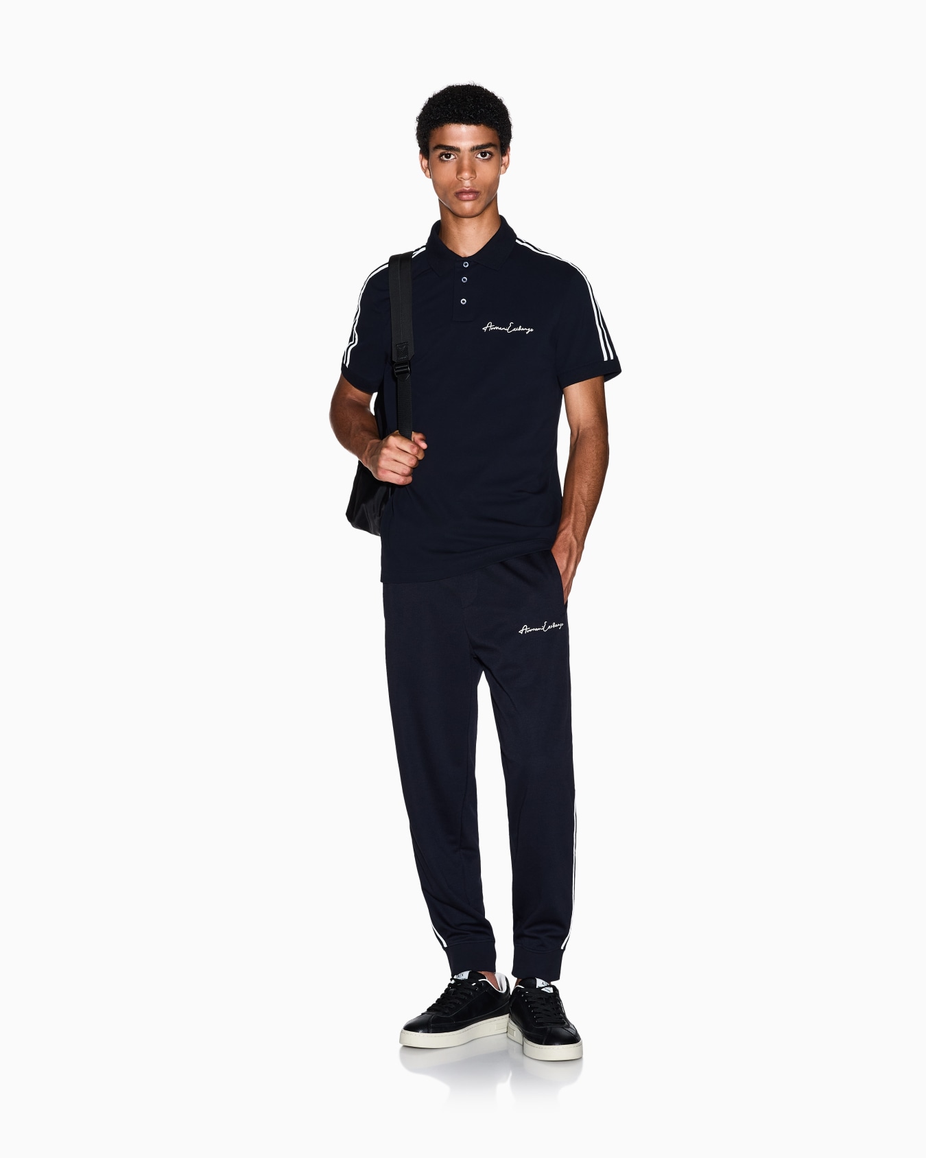 Regular fit polo shirt with Signature Logo Slide 1