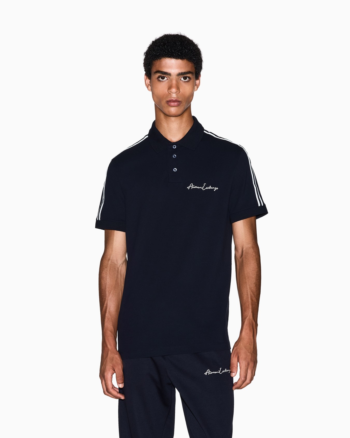Regular fit polo shirt with Signature Logo Slide 3