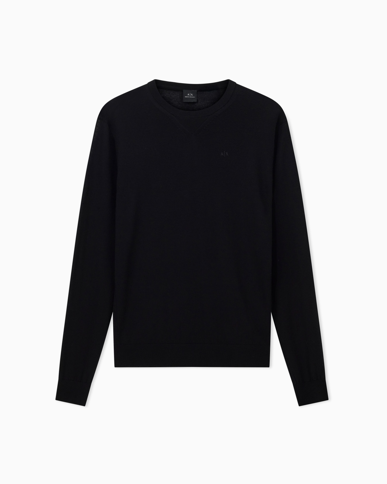 Crewneck sweater in virgin wool Slide 0