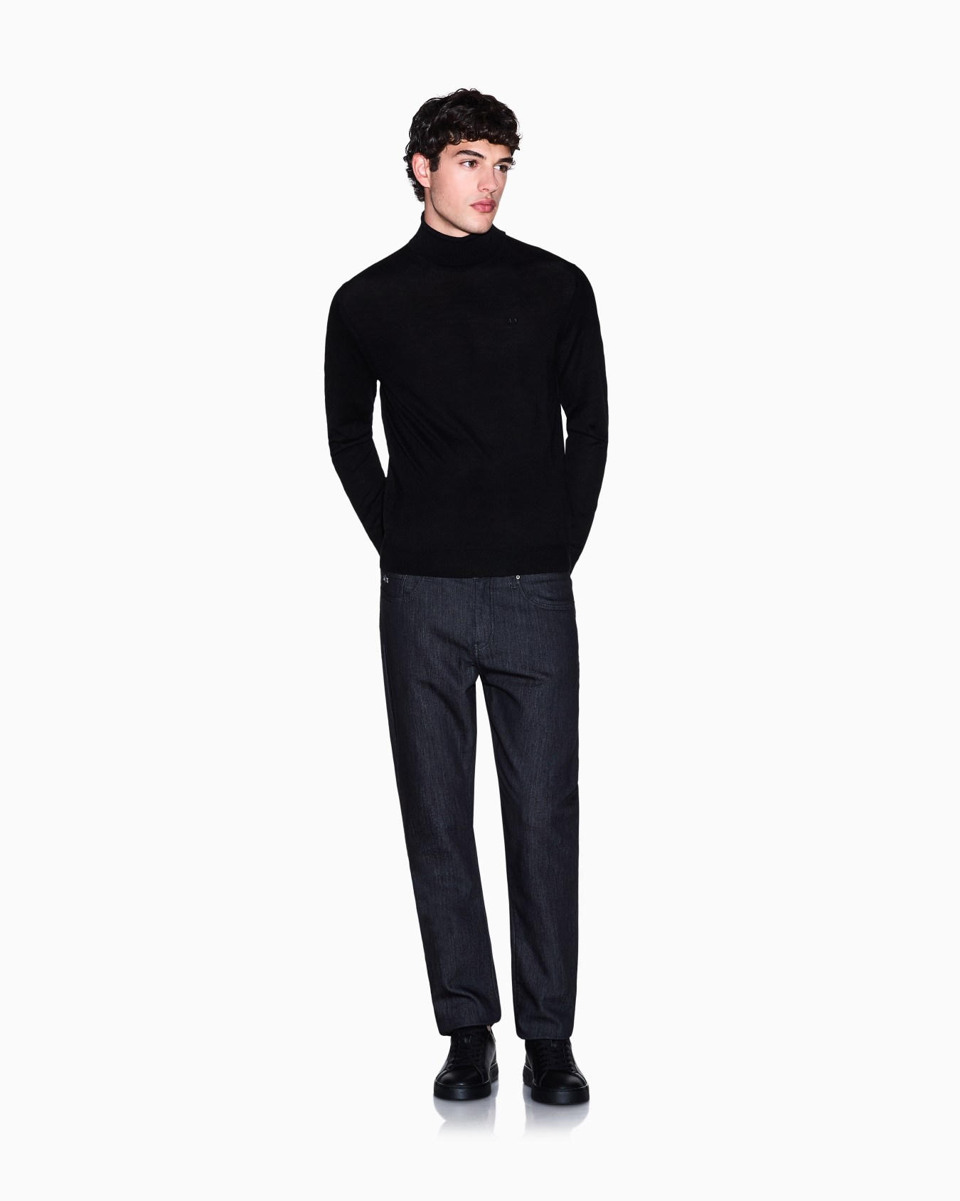 Virgin wool turtleneck sweater Slide 1
