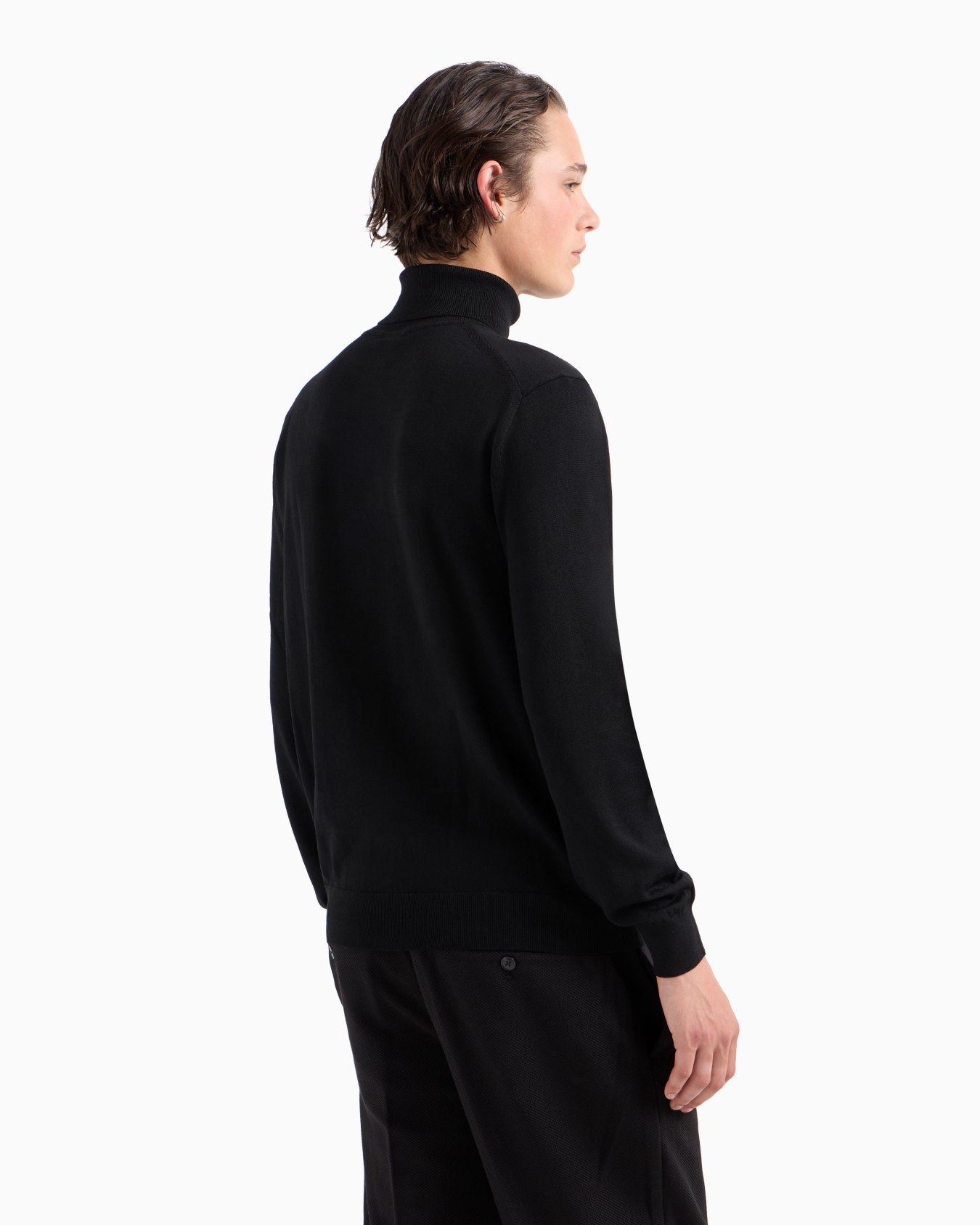 Maglione dolcevita in lana vergine Slide 2