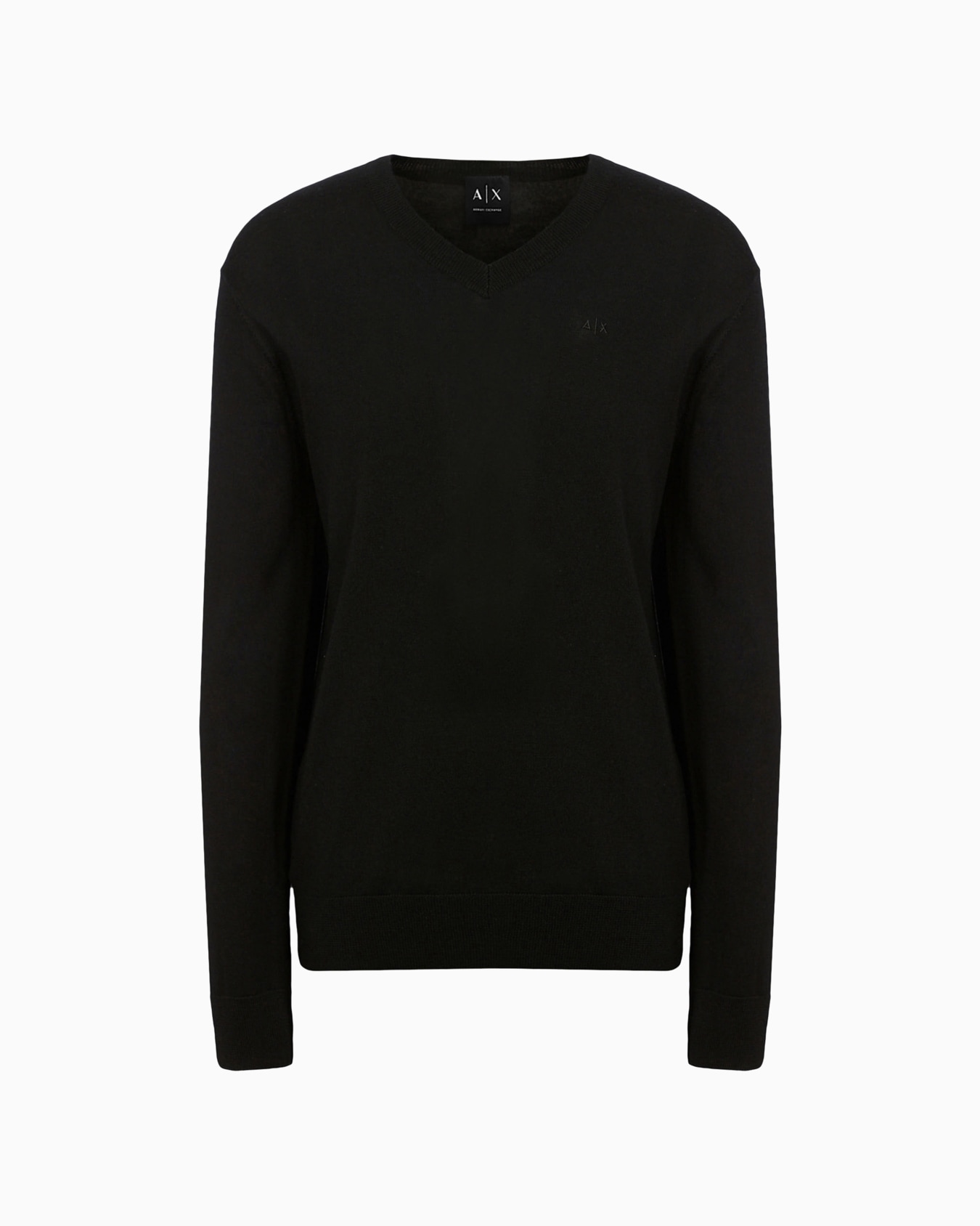 ASV Checked Jacquard V-neck Sweater Slide 0