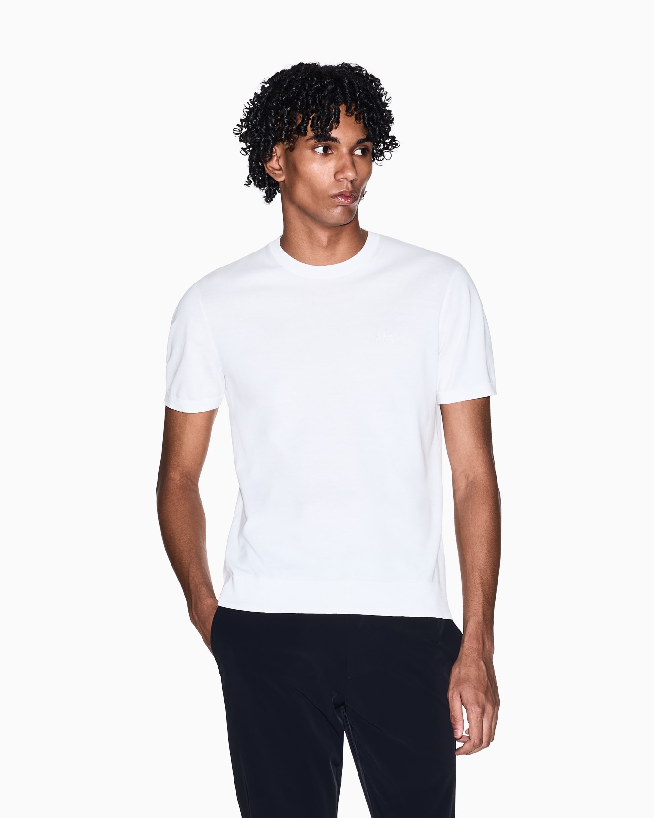  Organic Cotton Knit T-Shirt Slide 3