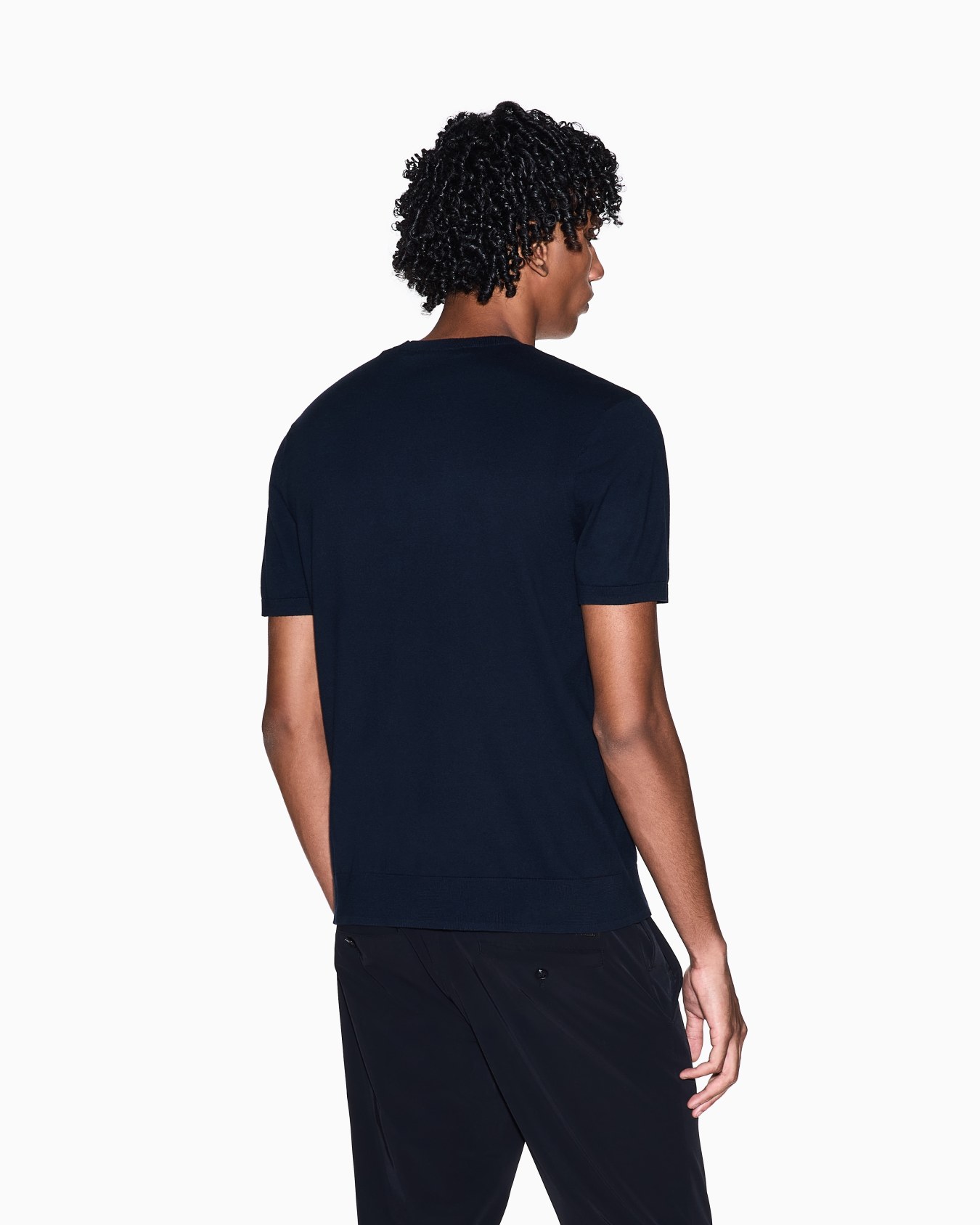 Cotton Knit Top with Cut-out Detail Slide 5