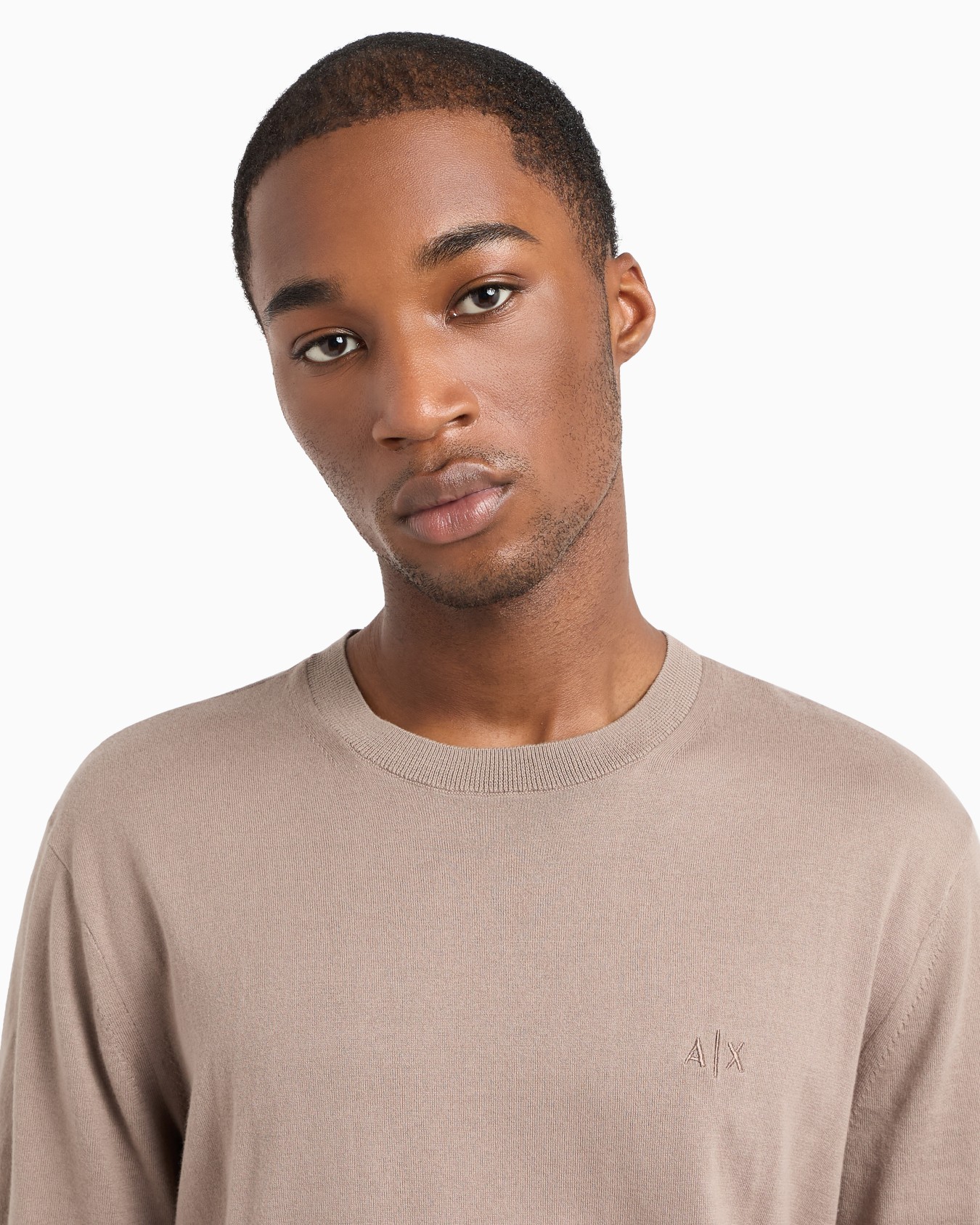 T-shirt in maglia di cotone organico  Slide 4