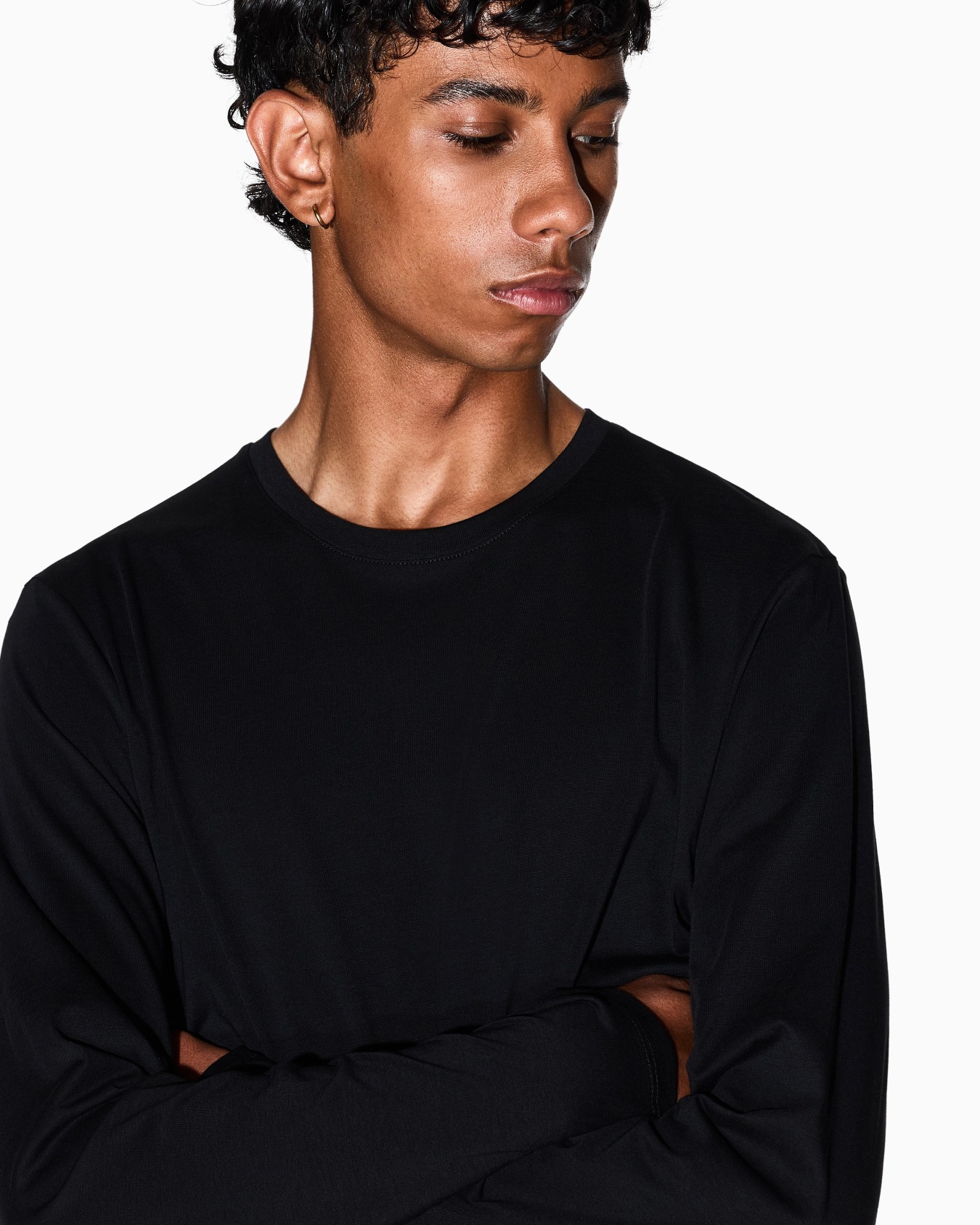 T-shirt a Maniche Lunghe in Jersey di Cotone Pima Slide 6