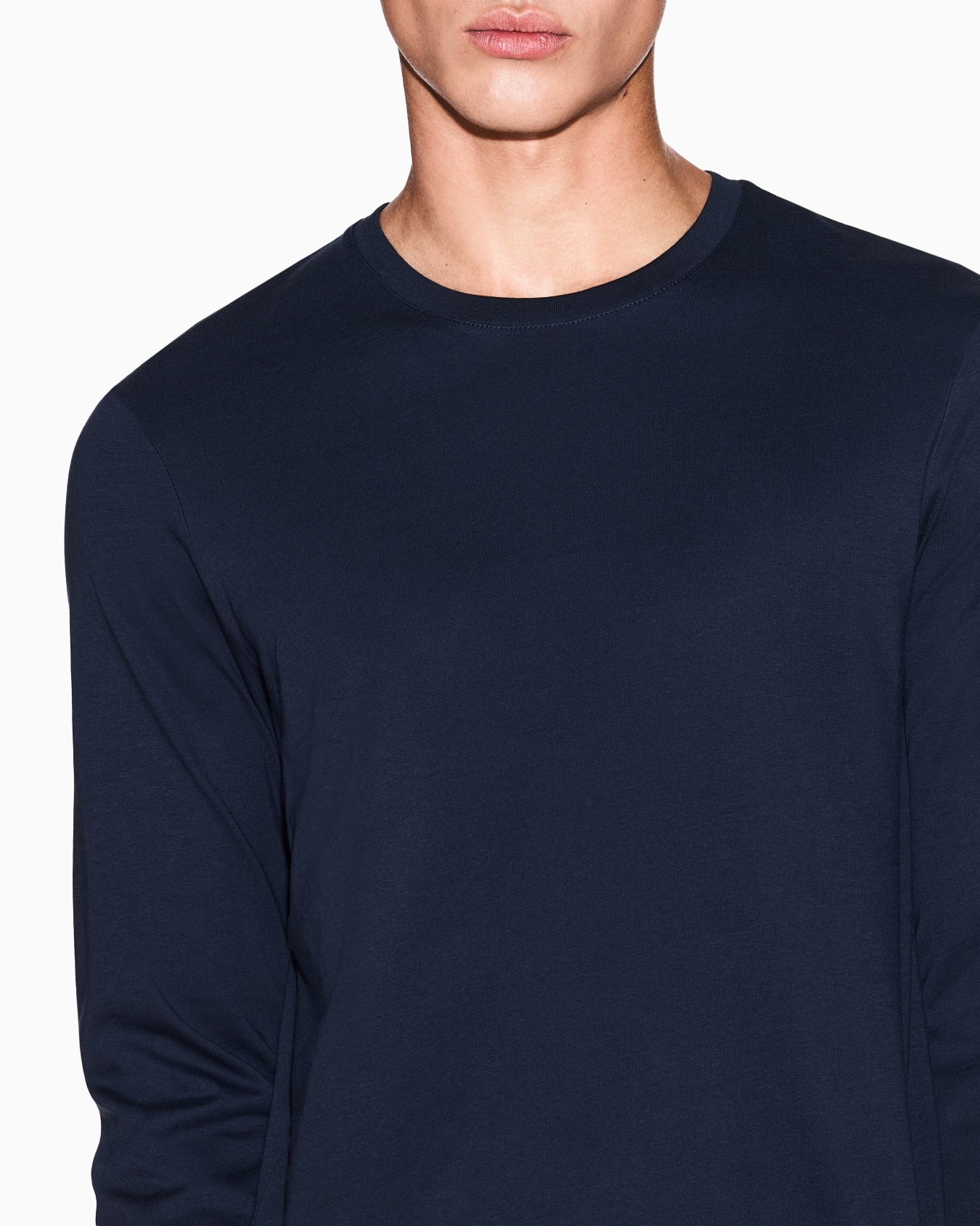 Camiseta de algodón Pima de manga larga Diapositiva 4