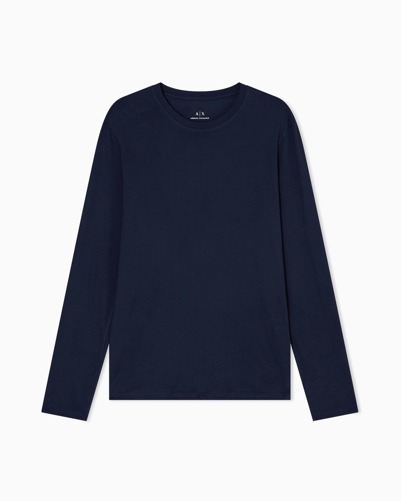 T-shirt in cotone Pima a maniche lunghe Slide 0